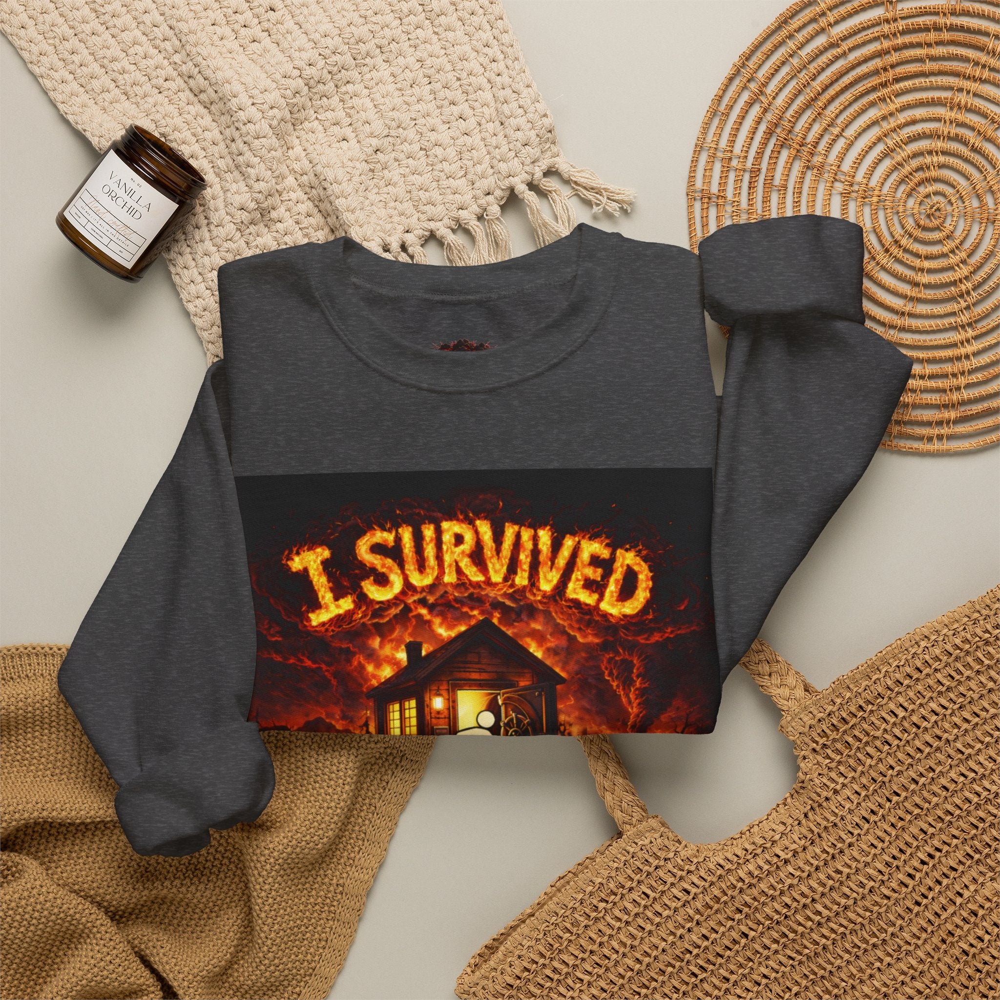 I Survived 2020 — WILDFIRES S2:E4: "Western U.S." Memorial Unisex Heavy Blend™ Crewneck Sweatshirt