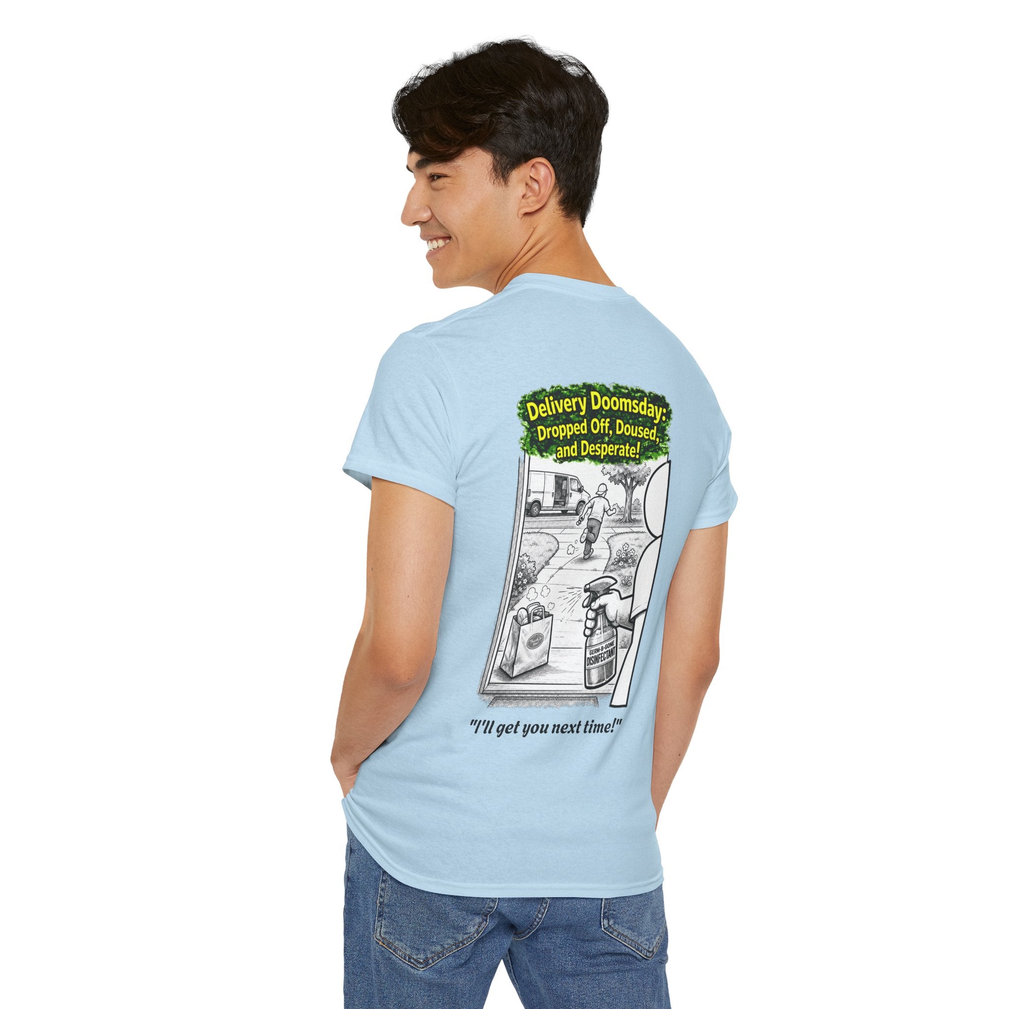 I Survived 2020 —  PANDEMIC S1:E5: Director's Cut "Delivery Doomsday" Unisex Heavy Cotton Tee