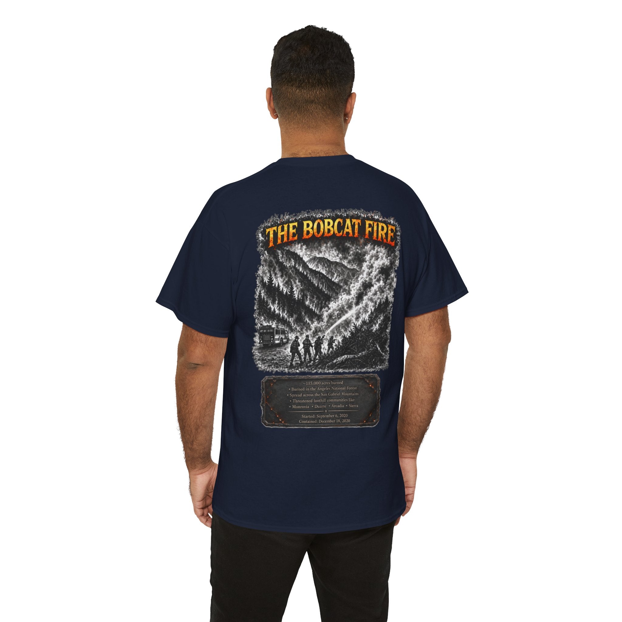 I Survived 2020 — WILDFIRES S2:E2: "The Bobcat Fire" Memorial Unisex Heavy Cotton Tee