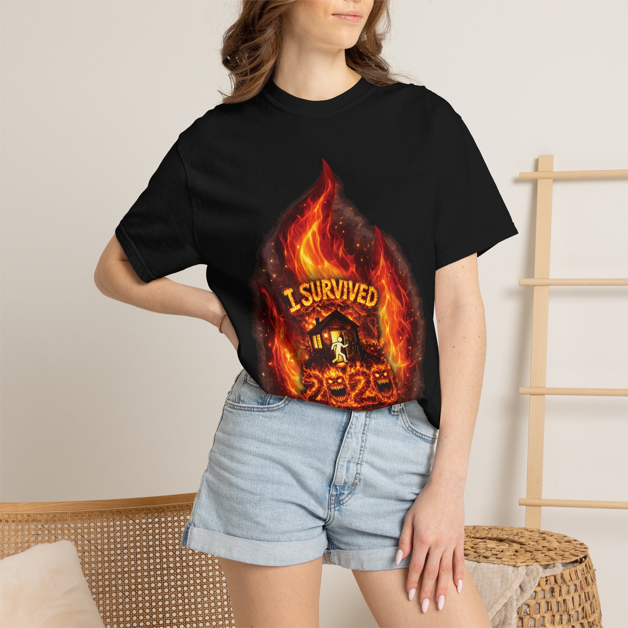 I Survived 2020 — Director's Cut S2:E3 "The California Wildfires" | Wildfire Edition Memorial Unisex Garment-Dyed T-shirt