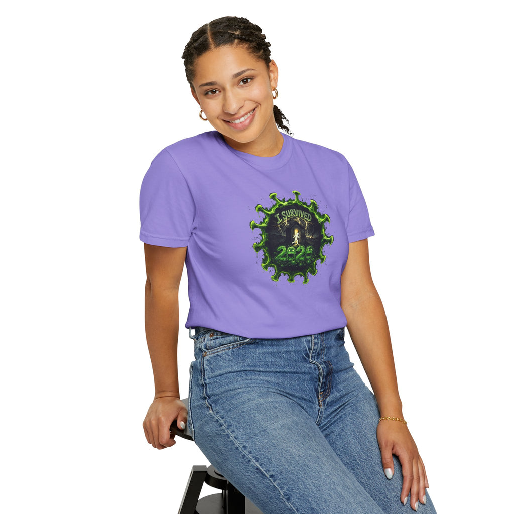 I Survived 2020 —  PANDEMIC S1:E1: Director's Cut "COVID-19: The Coronavirus" Unisex Garment-Dyed T-shirt