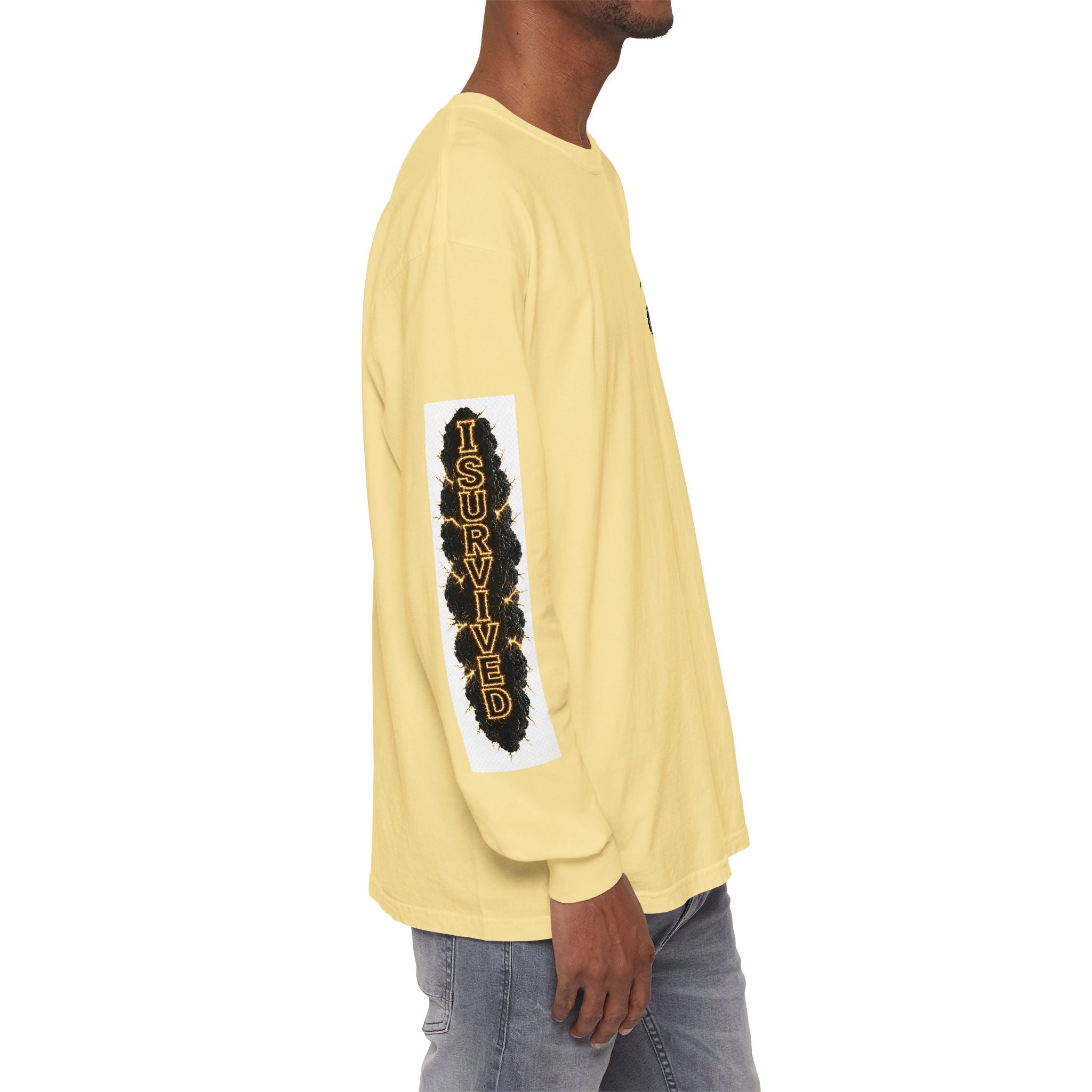 I Survived 2020 — "Please Stand By" Test Pattern Tee Special Edition Summer Premier Unisex Garment-Dyed Long Sleeve T-Shirt