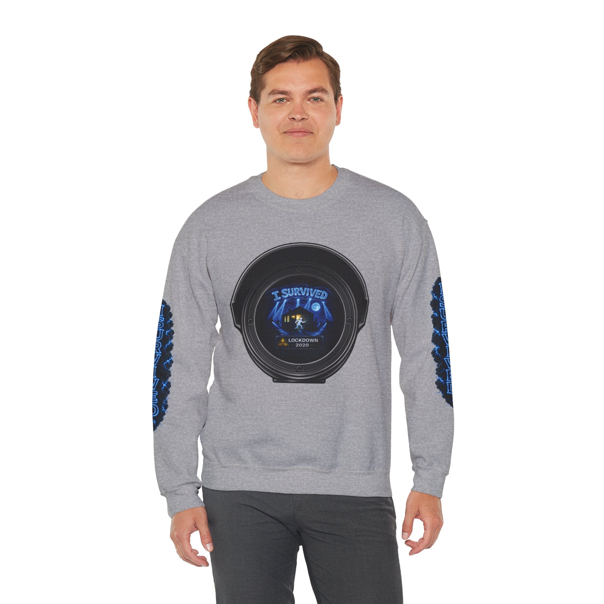 I Survived 2020 — Director's Cut S3:E3 "Remote Schooling" | Lockdown Edition Documentary Unisex Heavy Blend™ Crewneck Sweatshirt