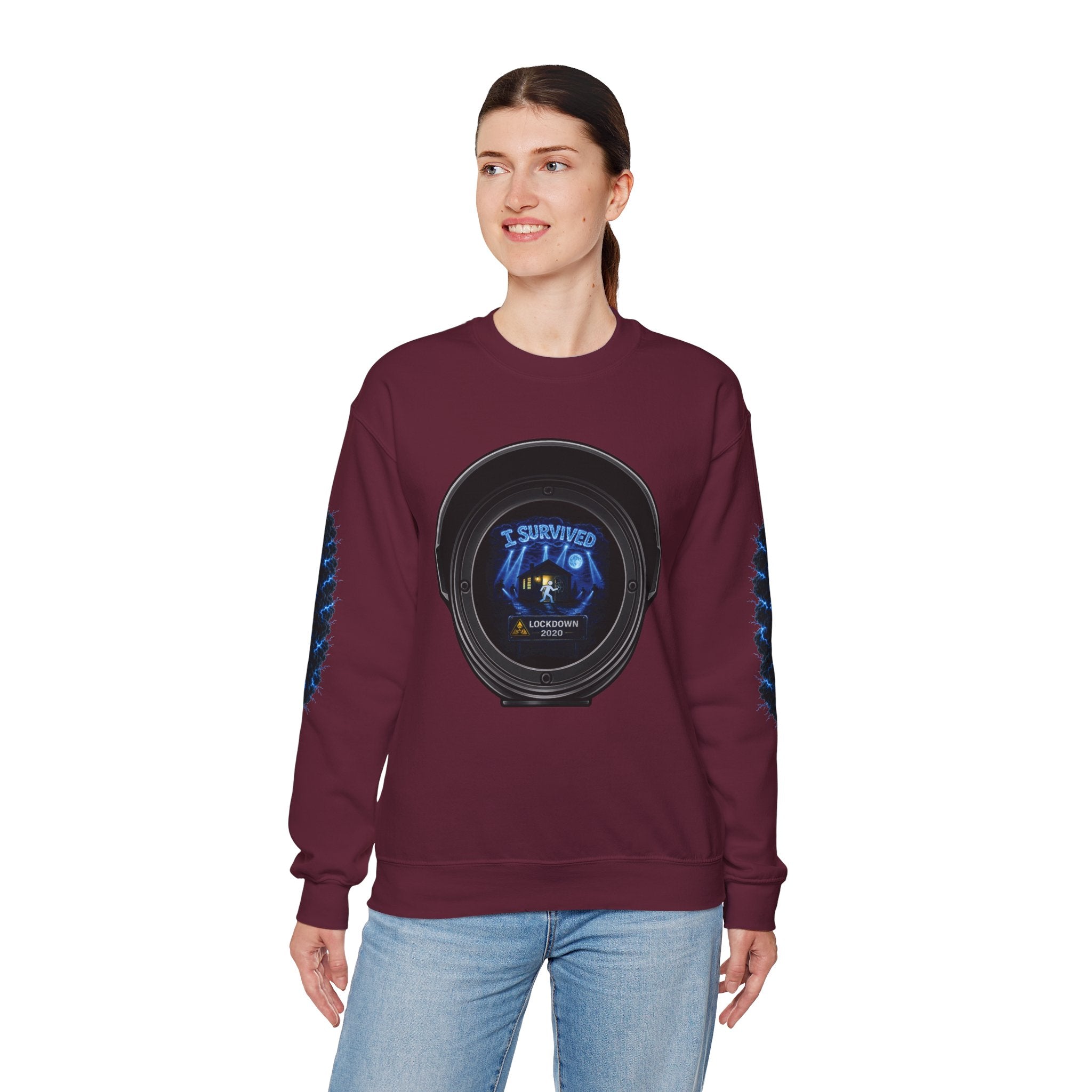 I Survived 2020 — Director's Cut S3:E1 "Quarantine" | Lockdown Edition Documentary Unisex Heavy Blend™ Crewneck Sweatshirt