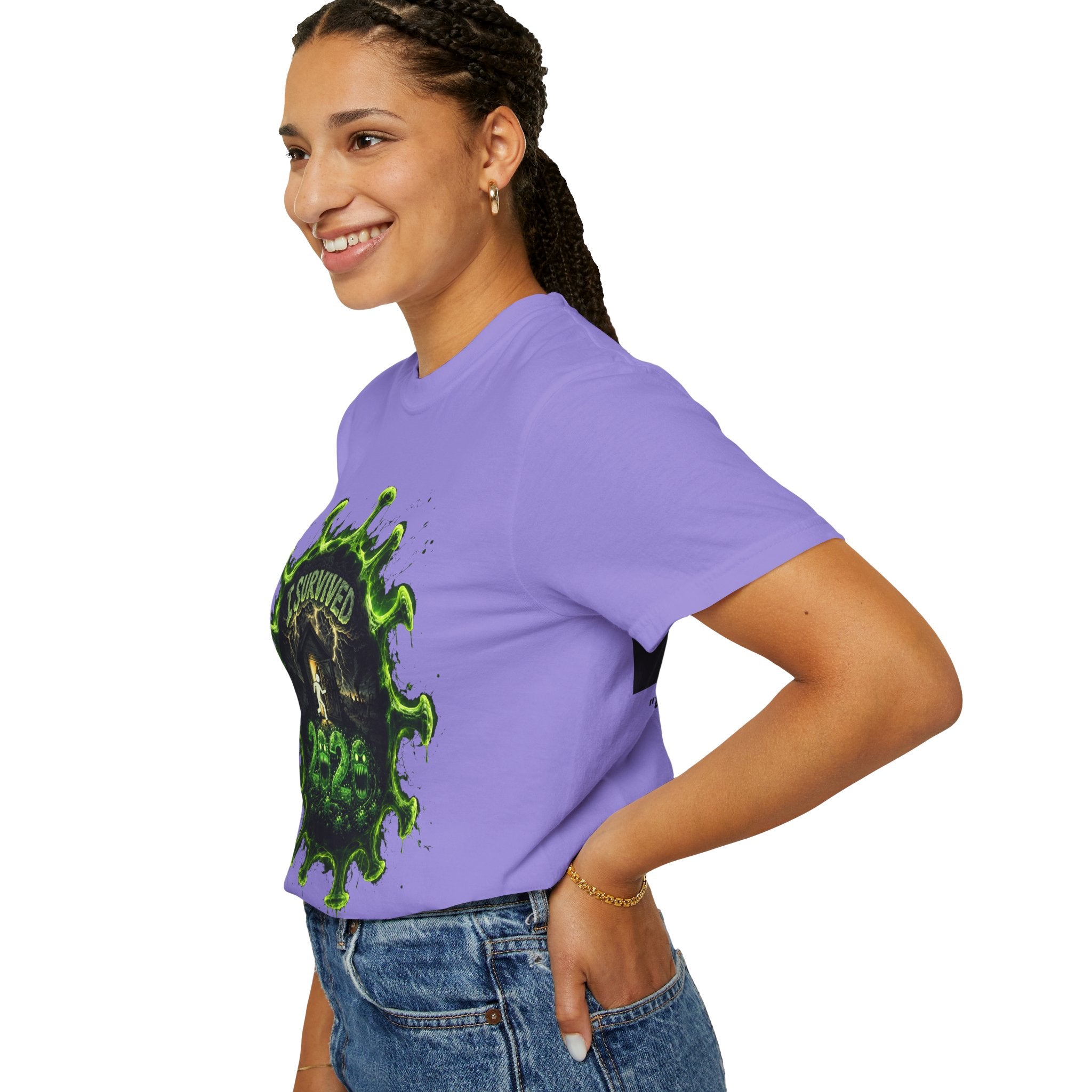 I Survived 2020 — Director's Cut S1:E3 "The Jab!" | Pandemic Edition Unisex Garment-Dyed T-shirt
