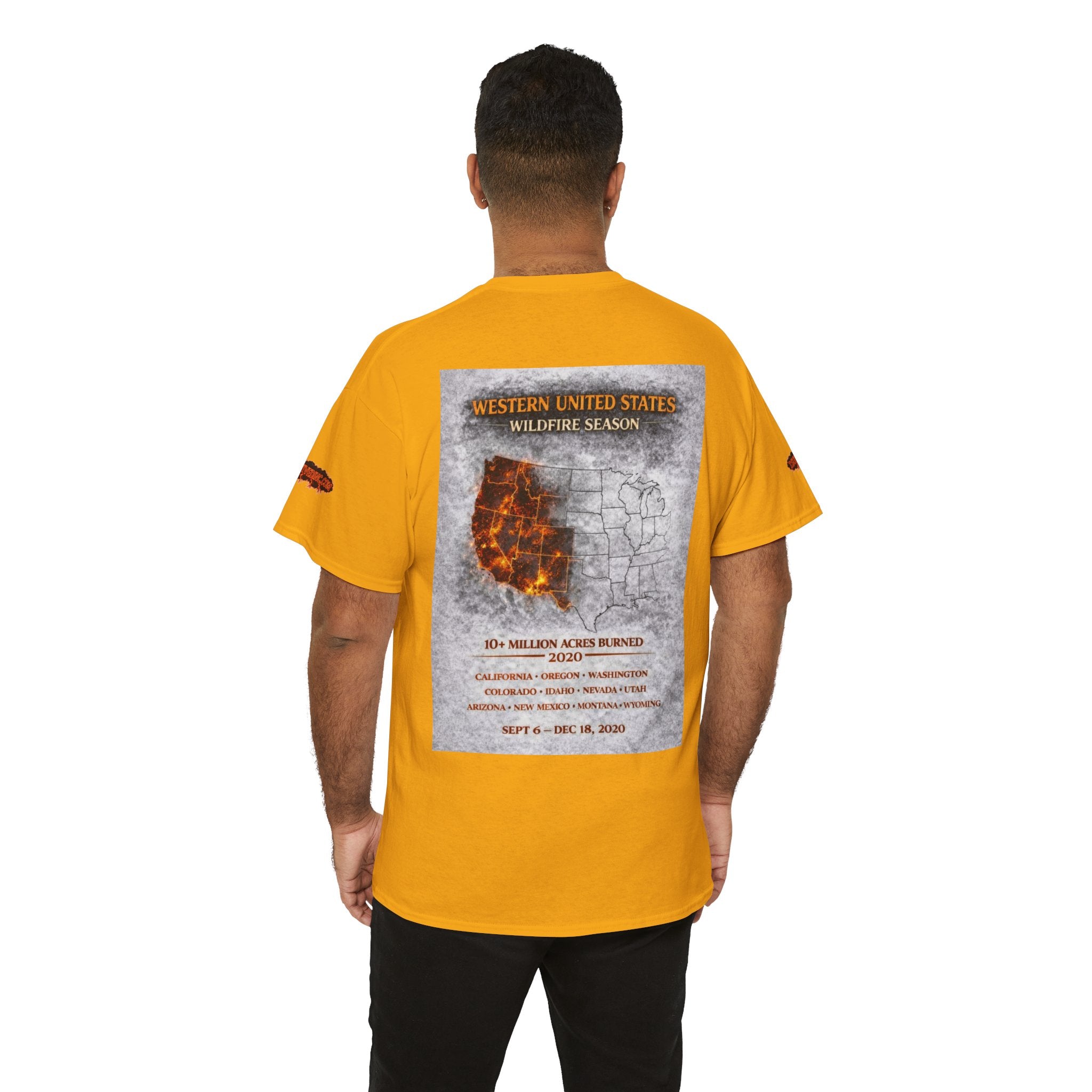 I Survived 2020 — WILDFIRES S2:E4: Special Edition "Western U.S." Memorial Unisex Heavy Cotton Tee