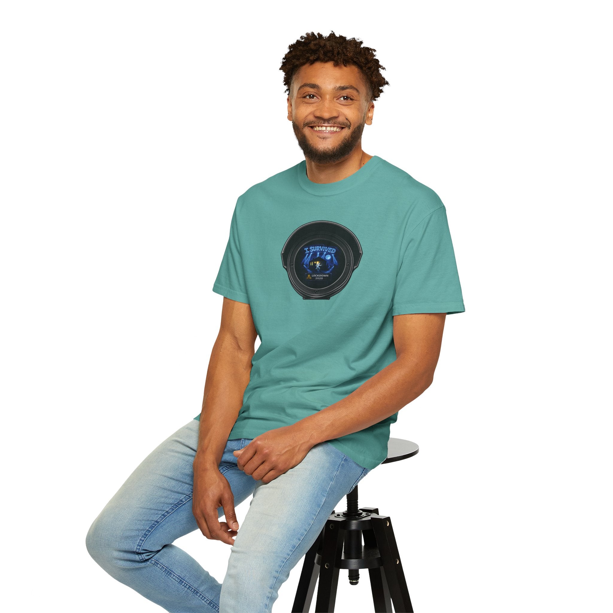 I Survived 2020 —  LOCKDOWN S3:E3: Director's Cut "Remote Schooling" Unisex Garment-Dyed T-shirt