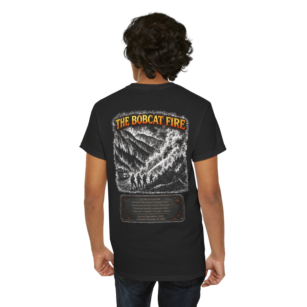 I Survived 2020 — WILDFIRES S2:E2: "The Bobcat Fire" Memorial Unisex Heavy Cotton Tee