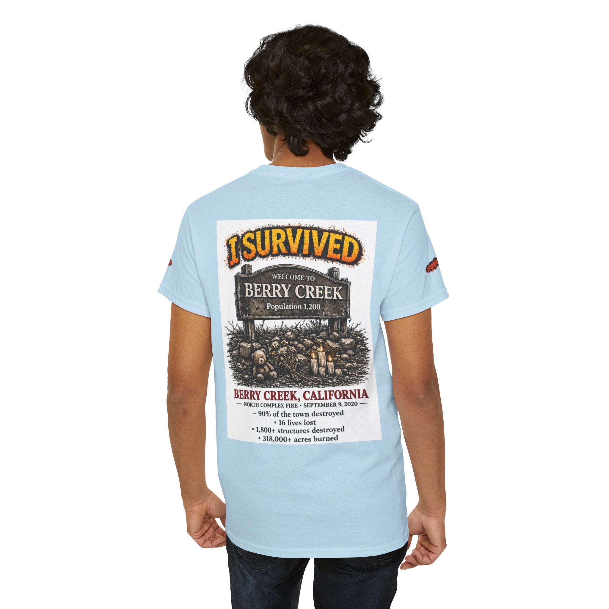 I Survived 2020 — S2:E1 "Berry Creek" | Wildfire Edition Memorial Unisex Heavy Cotton Tee (SPECIAL EDITION)