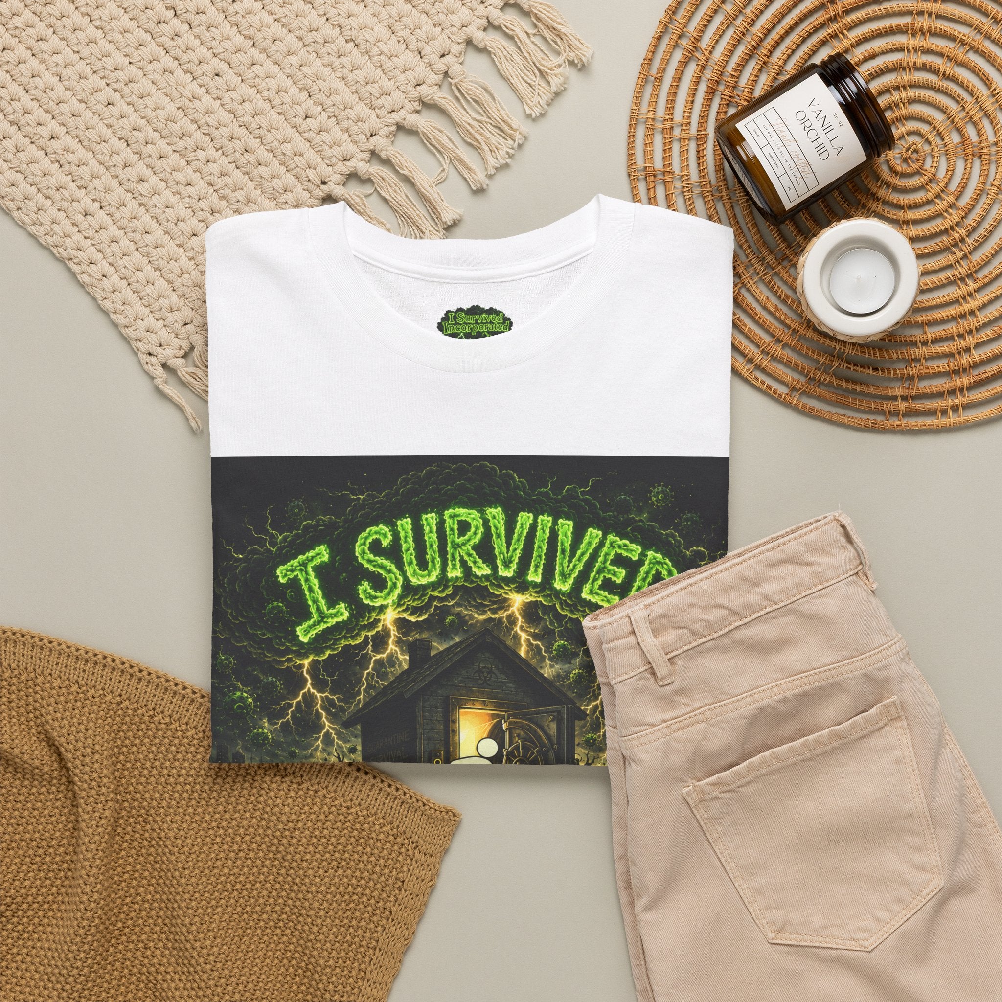 Sobreviví al 2020 — T1:E5 "El día del juicio final de las entregas" | Camiseta unisex de algodón pesado (Edición Pandemia) (EDICIÓN ESPECIAL)
