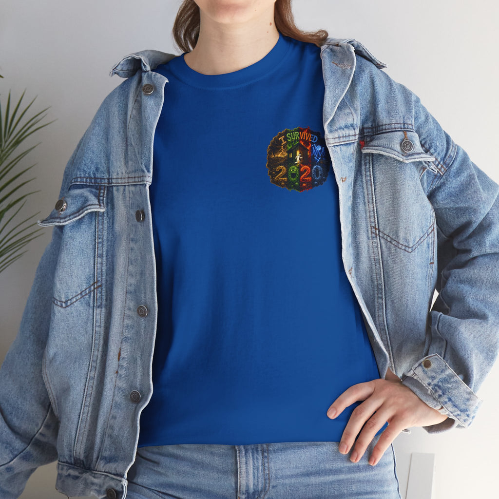 I Survived 2020 — "No Signal" Test Pattern Tee Alien Broadcast Finale Summer Premiere Unisex Heavy Cotton Tee