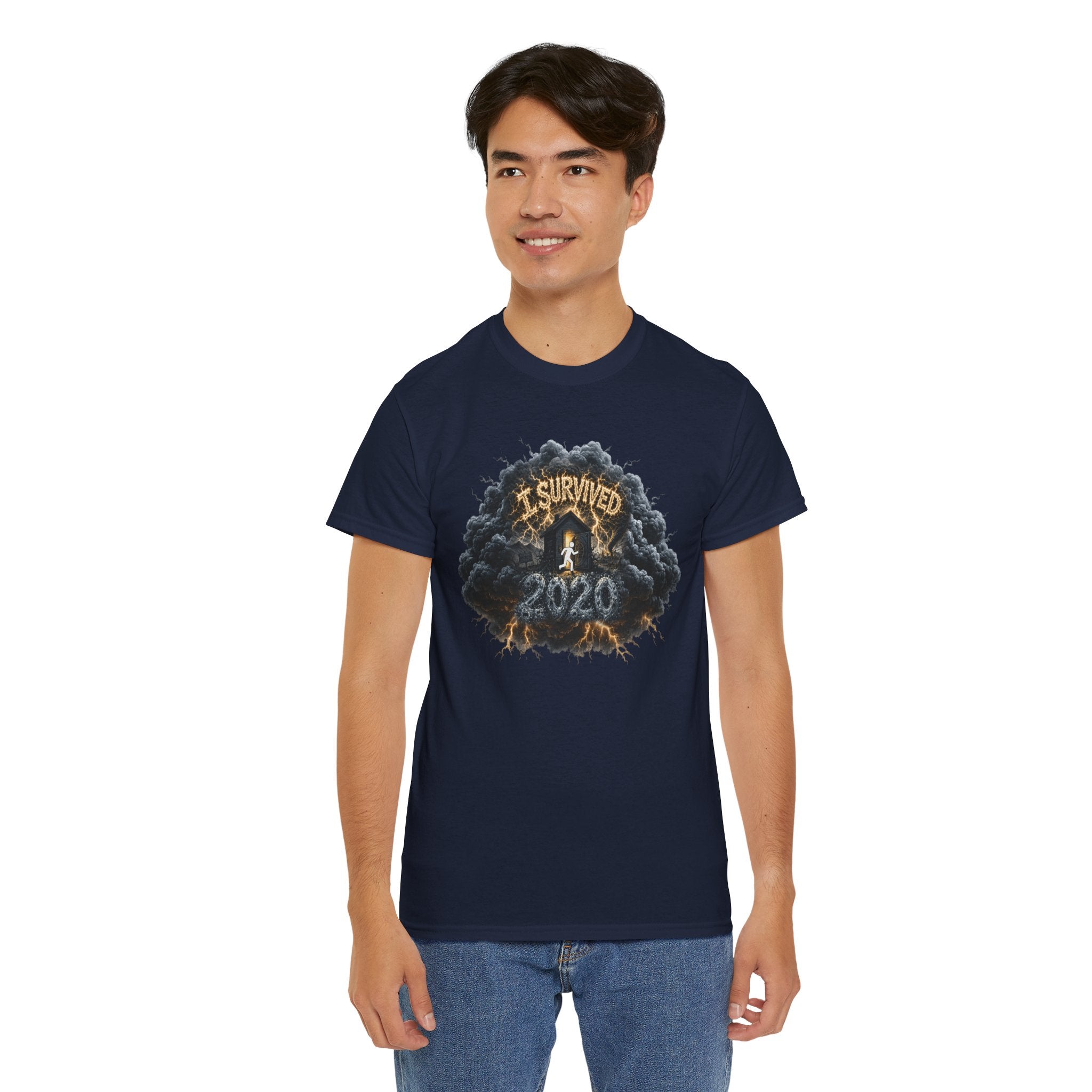 I Survived 2020 —  Deriector's Cut Original Design Teaser Tee | Season 1 Premiere Drop Unisex Heavy Cotton Tee