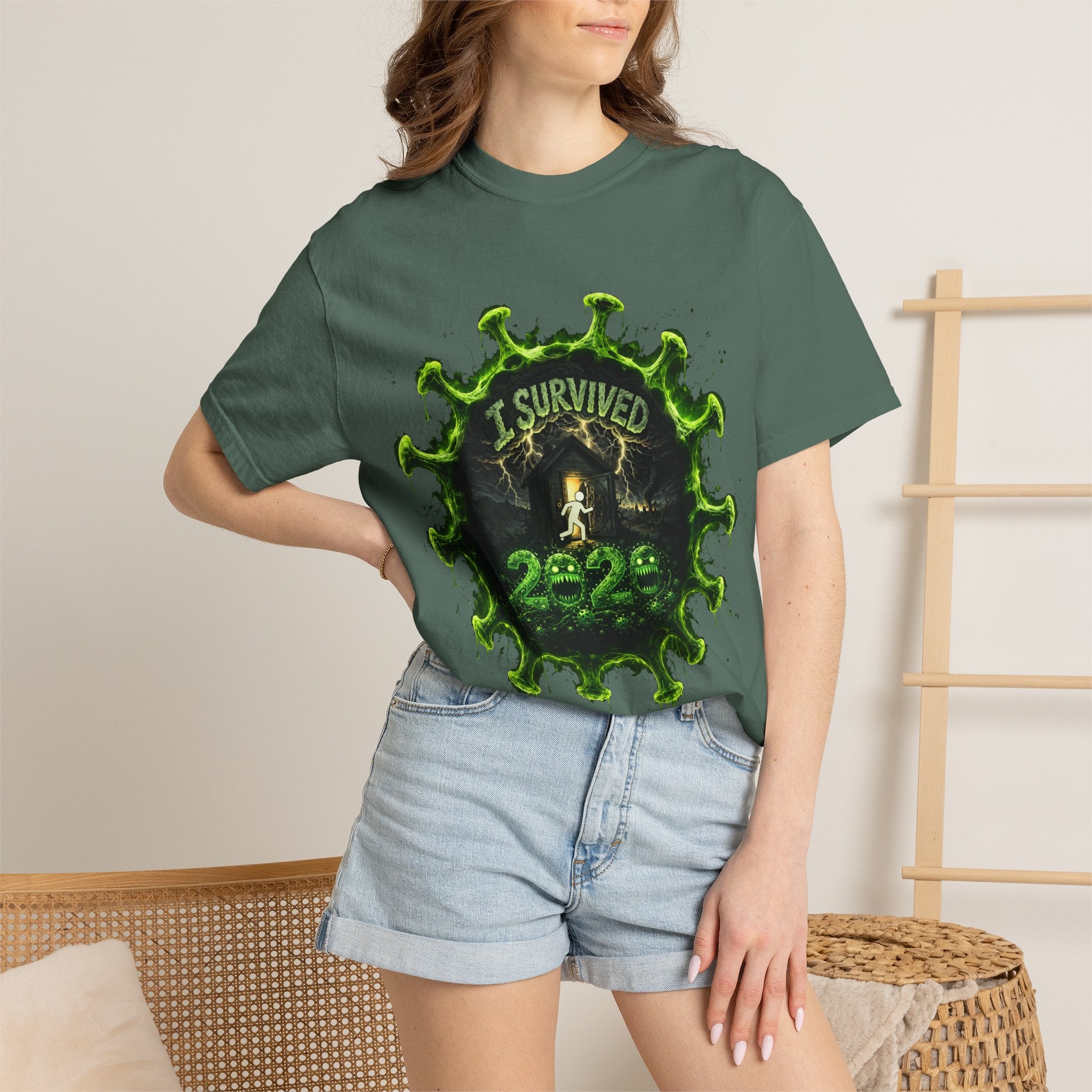 I Survived 2020 — Director's Cut S1:E5 "Delivery Doomsday" | Pandemic Edition Unisex Garment-Dyed T-shirt