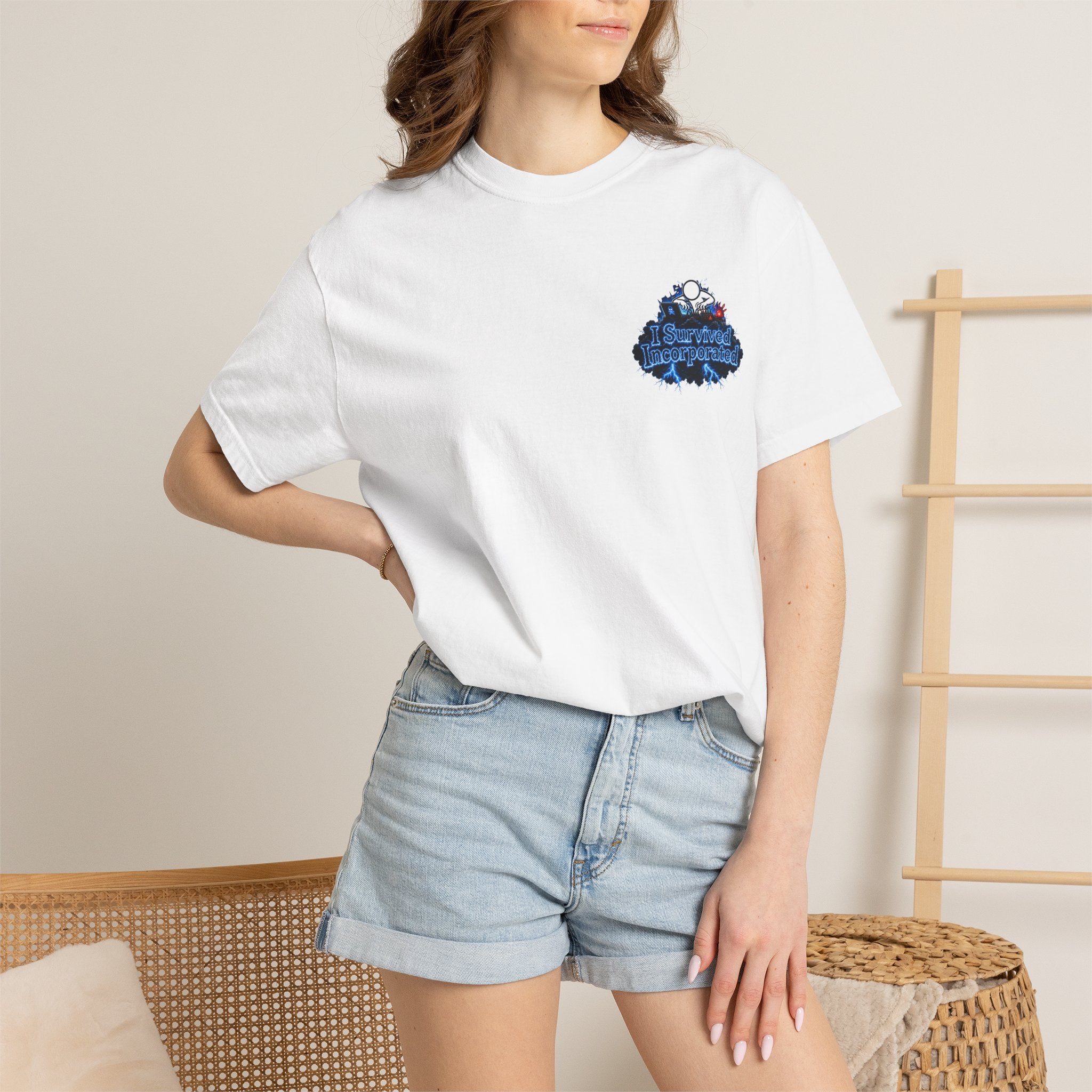I Survived 2020 — "Please Stand By" Test Pattern Tee Lockdown Special Edition Summer Exclusive Unisex Garment-Dyed T-shirt
