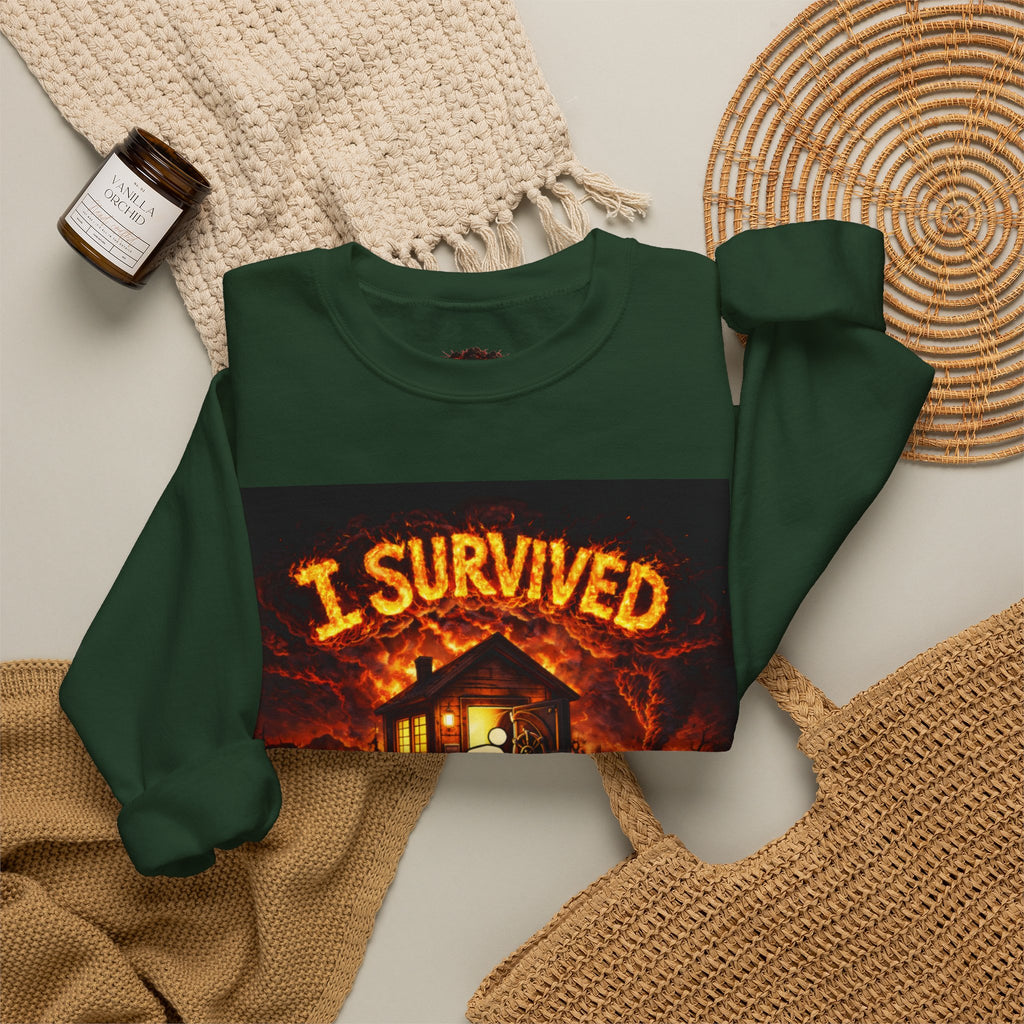 I Survived 2020 — WILDFIRES S2:E4: "Western U.S." Memorial Unisex Heavy Blend™ Crewneck Sweatshirt