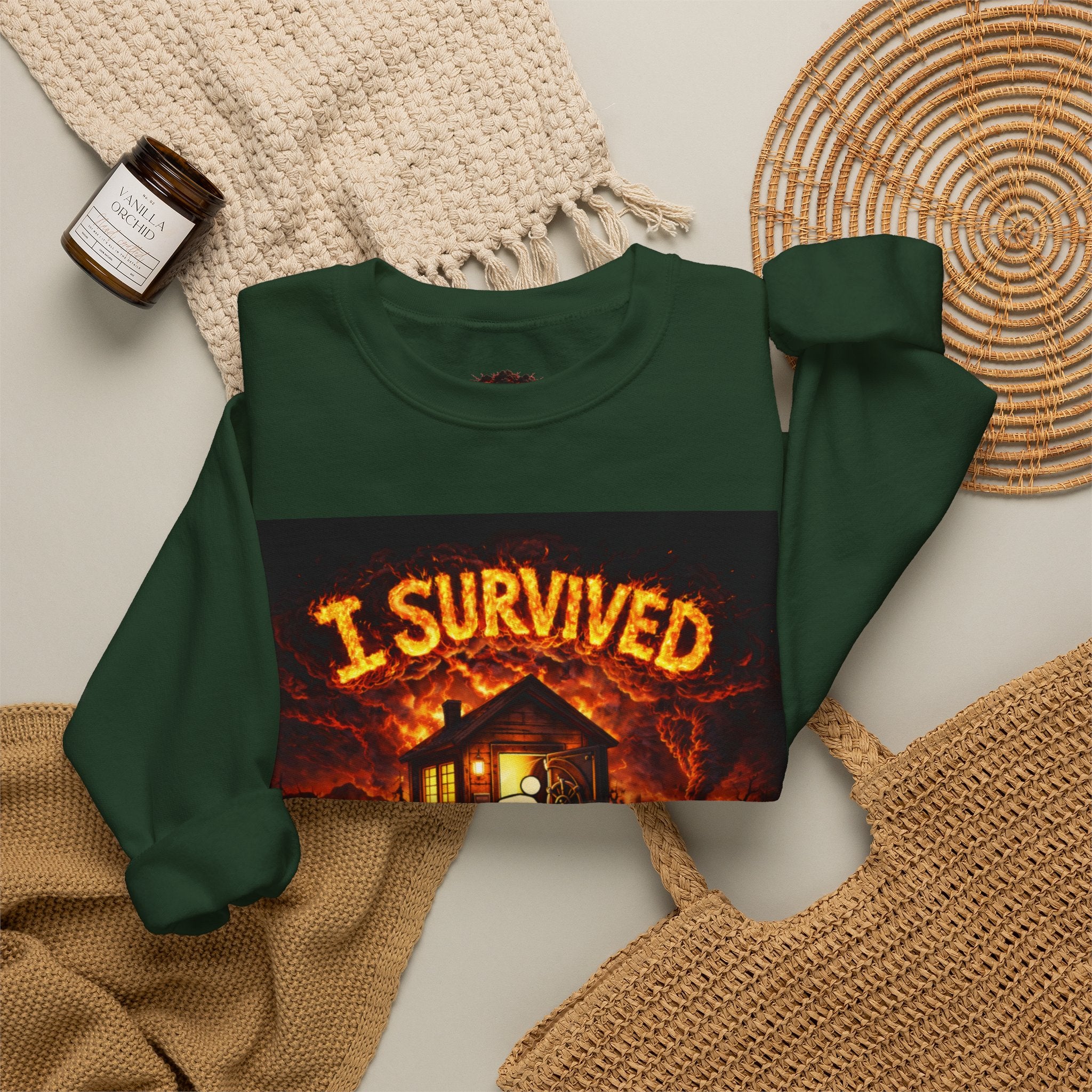 I Survived 2020 — WILDFIRES S2:E4: "Western U.S." Memorial Unisex Heavy Blend™ Crewneck Sweatshirt