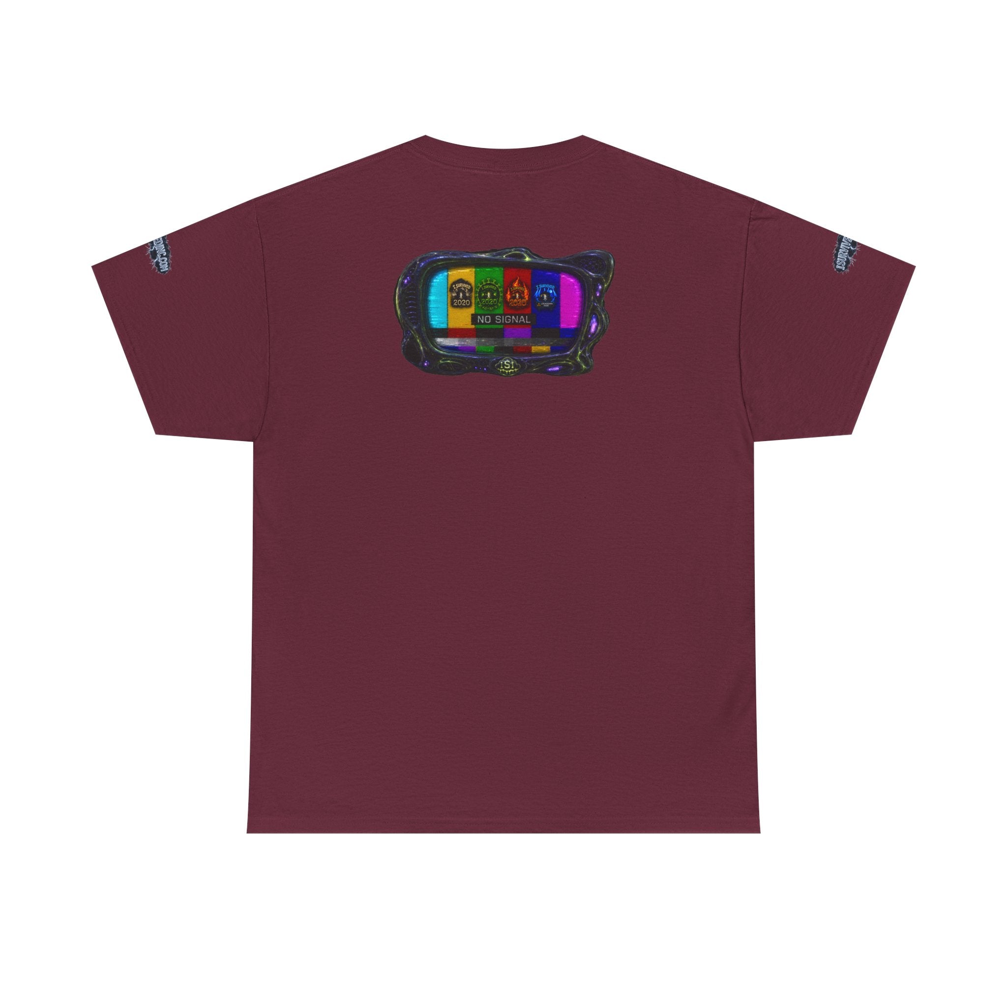 I Survived 2020 — "No Signal" Test Pattern Tee Alien Broadcast Finale Special Edition Summer Premiere Unisex Heavy Cotton Tee