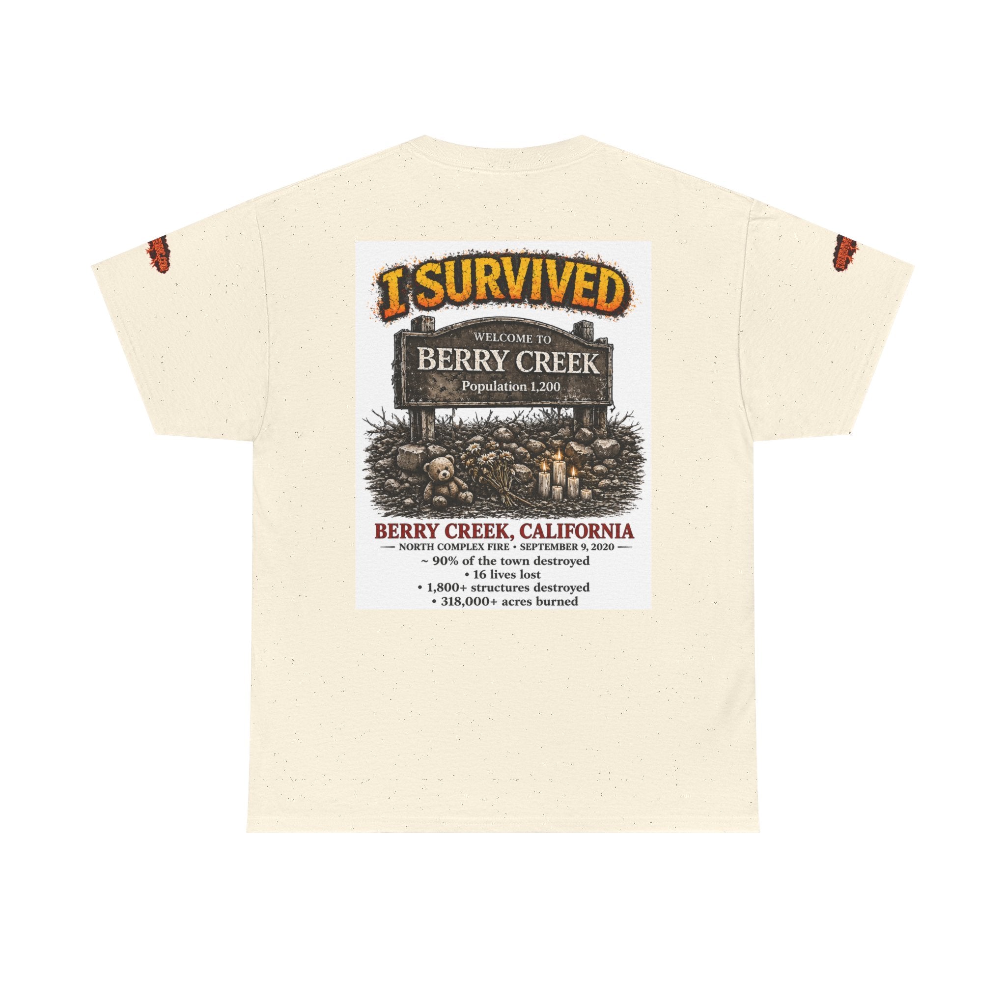 I Survived 2020 — S2:E1 "Berry Creek" | Wildfire Edition Memorial Unisex Heavy Cotton Tee (SPECIAL EDITION)