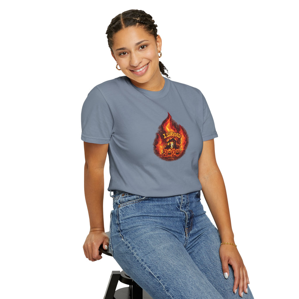 I Survived 2020 — WILDFIRES S2:E3: Director's Cut "The California Wildfires" Memorial Unisex Garment-Dyed T-shirt