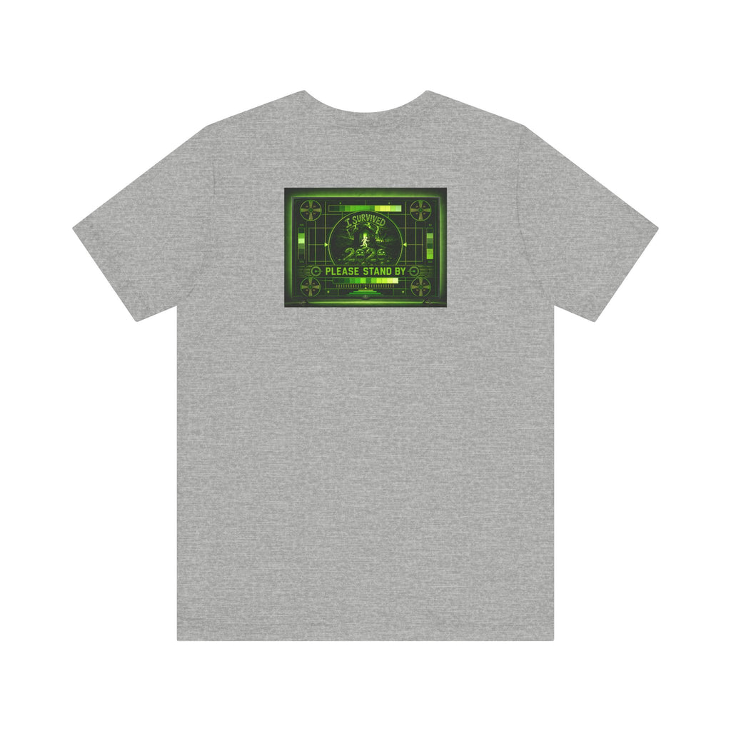 I Survived 2020 — "Please Stand By" Test Pattern Toxic Signal Tee Summer Premiere Unisex Jersey Short Sleeve Tee