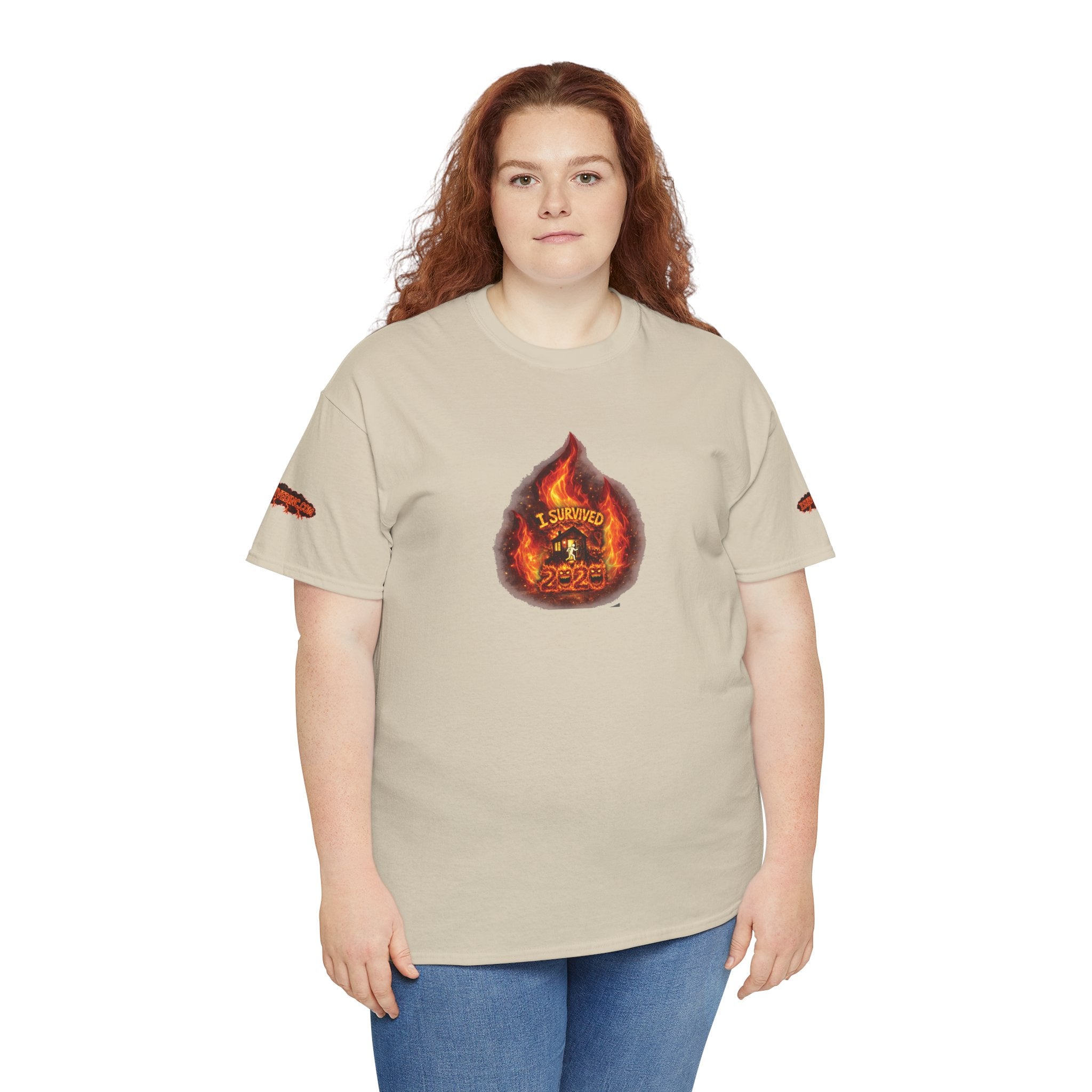 I Survived 2020 —  WILDFIRES S2:E4: Director's Cut Special Edition "Western U.S. Wildfire Season" Memorial Unisex Heavy Cotton Tee