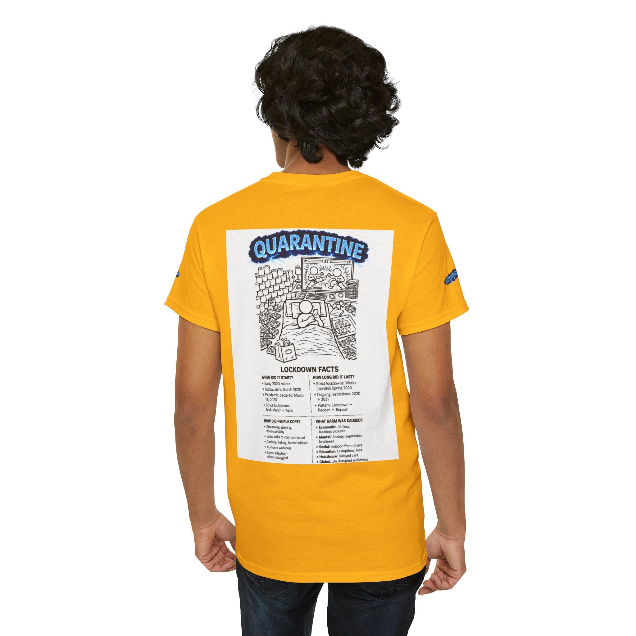 J'ai survécu à 2020 — S3:E1 « Quarantaine » | T-shirt unisexe en coton épais édition Confinement (ÉDITION SPÉCIALE)