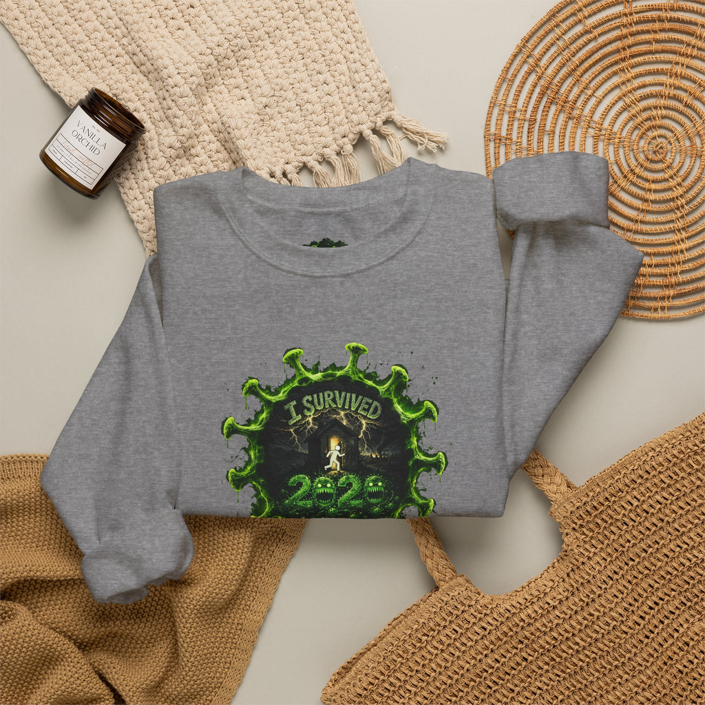 I Survived 2020 — PANDEMIC S1:E5: Director's Cut "Delivery Doomsday" Unisex Heavy Blend™ Crewneck Sweatshirt