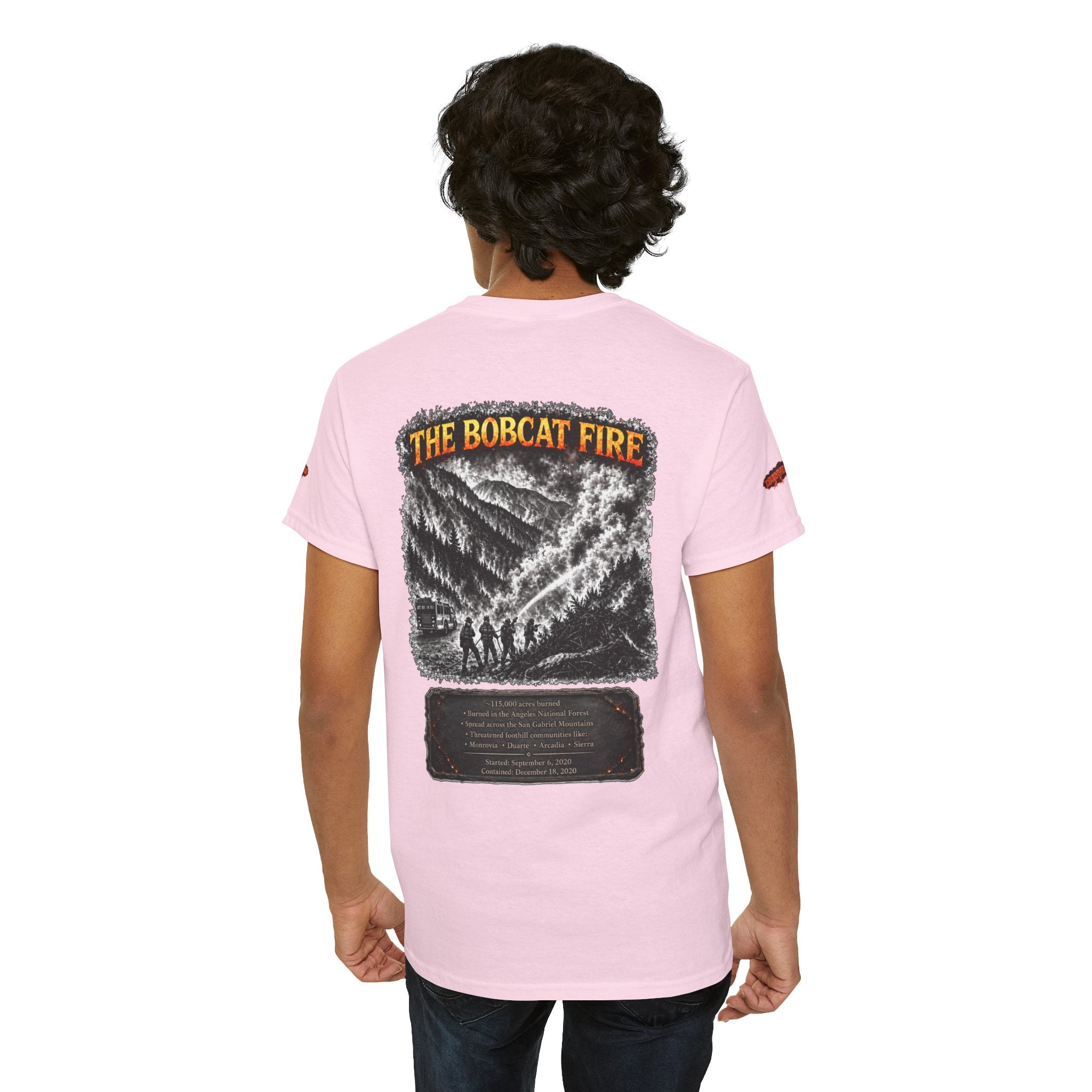 I Survived 2020 — WILDFIRES S2:E2: Special Edition "The Bobcat Fire" Memorial Unisex Heavy Cotton Tee