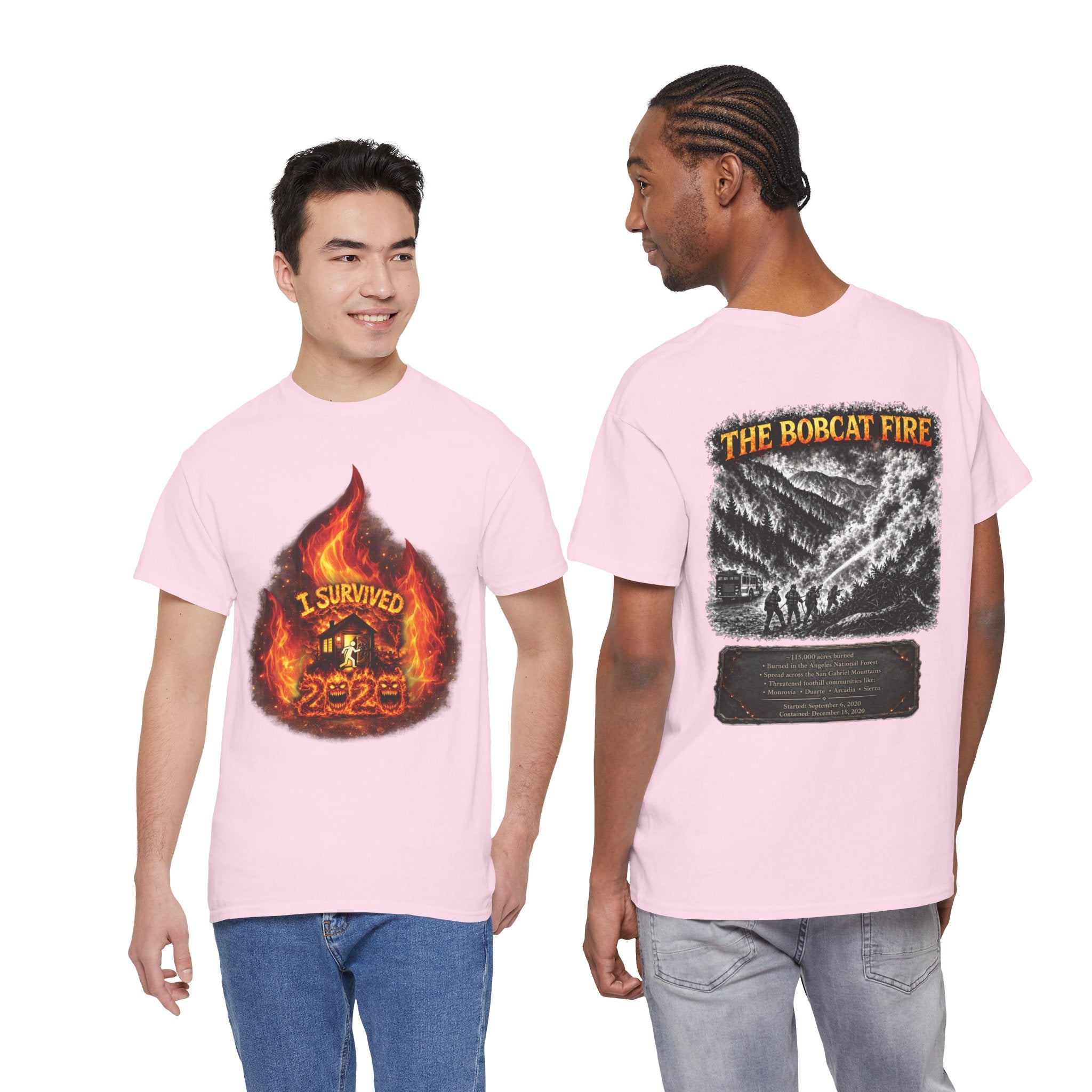 I Survived 2020 — Director's Cut S2:E2 "The Bobcat Fire" | Wildfire Edition Memorial Unisex Heavy Cotton Tee