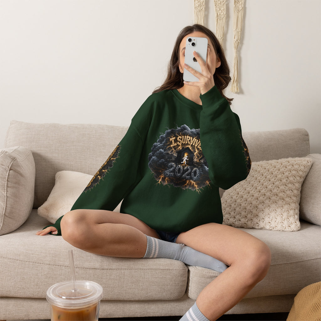 I Survived 2020 — Director's Cut Original Design Teaser Tee | Season 1 Premiere Drop Unisex Heavy Blend™ Crewneck Sweatshirt (SPECIAL EDITION)