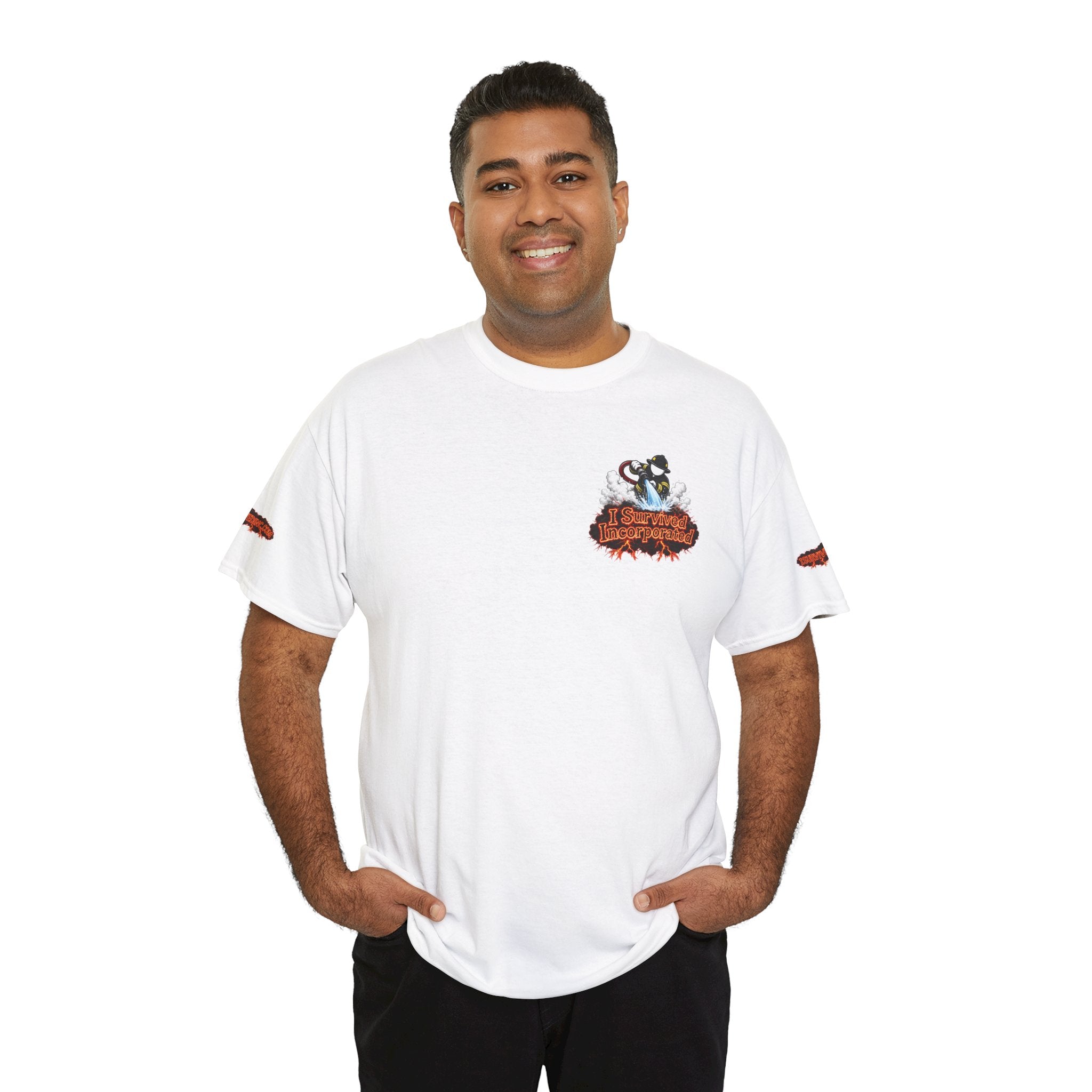 I Survived 2020 — "Please Stand By" Test Pattern Tee Wildfire Signal Special Edition Summer Premiere Unisex Heavy Cotton Tee