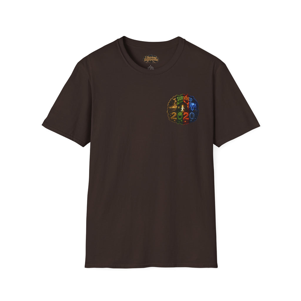 I Survived 2020 — "No Signal" Test Pattern Tee Alien Broadcast Finale Summer Premiere Unisex Softstyle T-Shirt