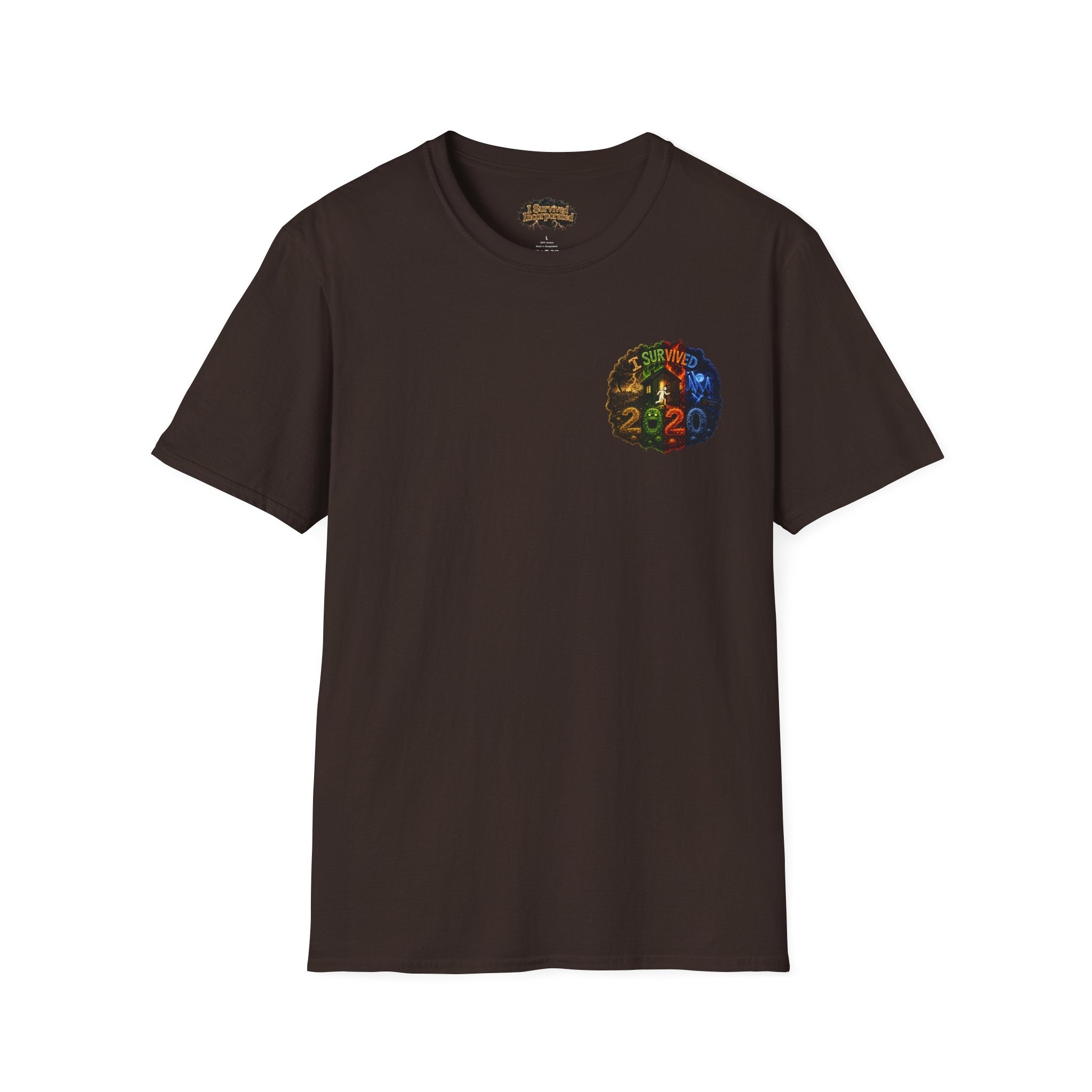 I Survived 2020 — "No Signal" Test Pattern Tee Alien Broadcast Finale Summer Premiere Unisex Softstyle T-Shirt