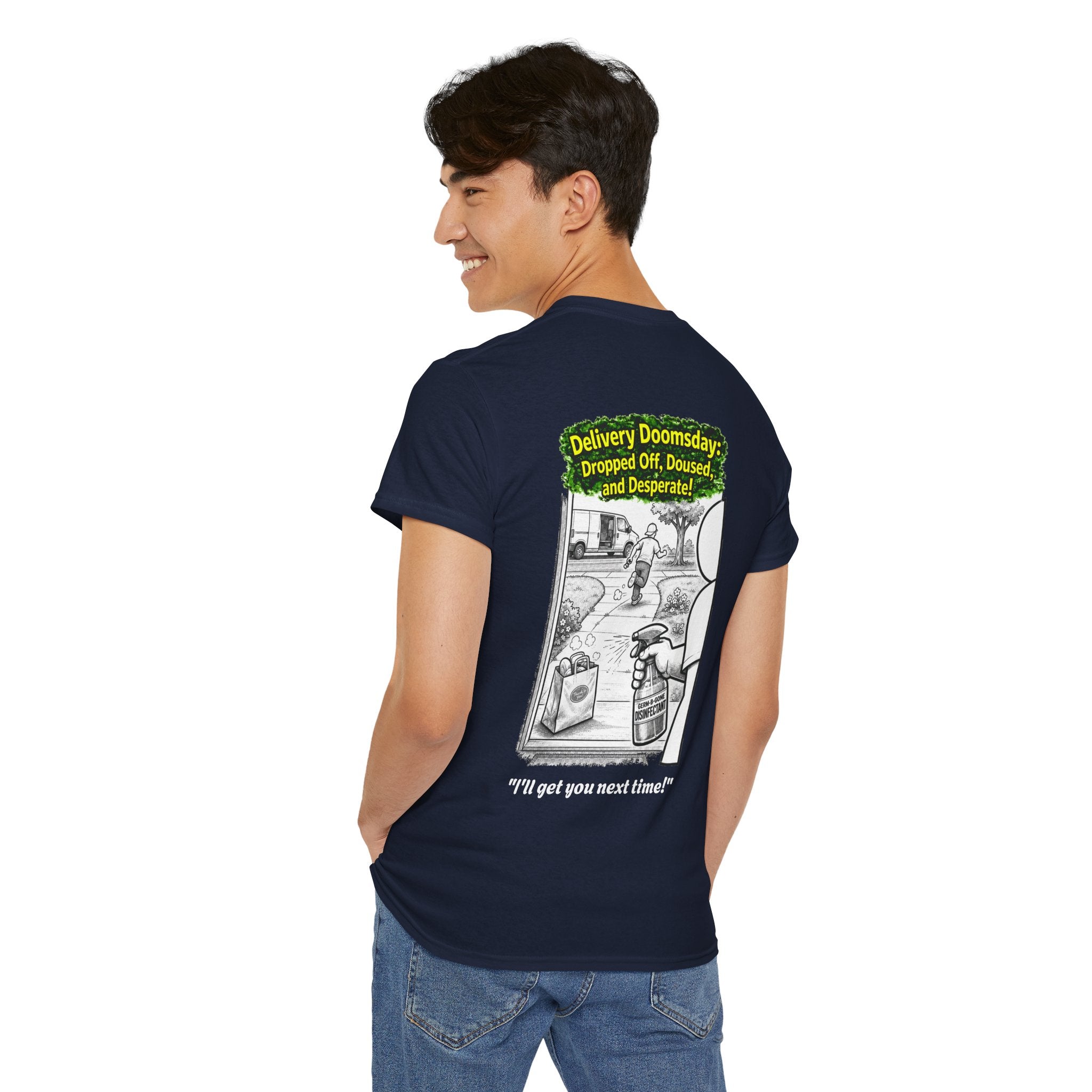 I Survived 2020 —  PANDEMIC S1:E5: Director's Cut "Delivery Doomsday" Unisex Heavy Cotton Tee