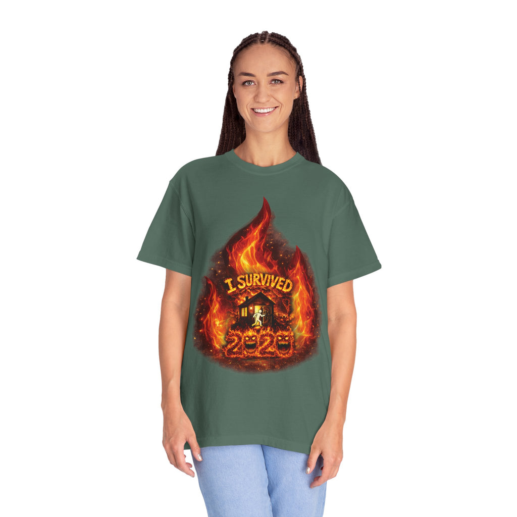 I Survived 2020 — Director's Cut S2:E4 "Western U.S. Wildfire Season" | Mid-Season Finale Pt. 1 | Wildfire Edition Memorial Unisex Garment-Dyed T-shirt