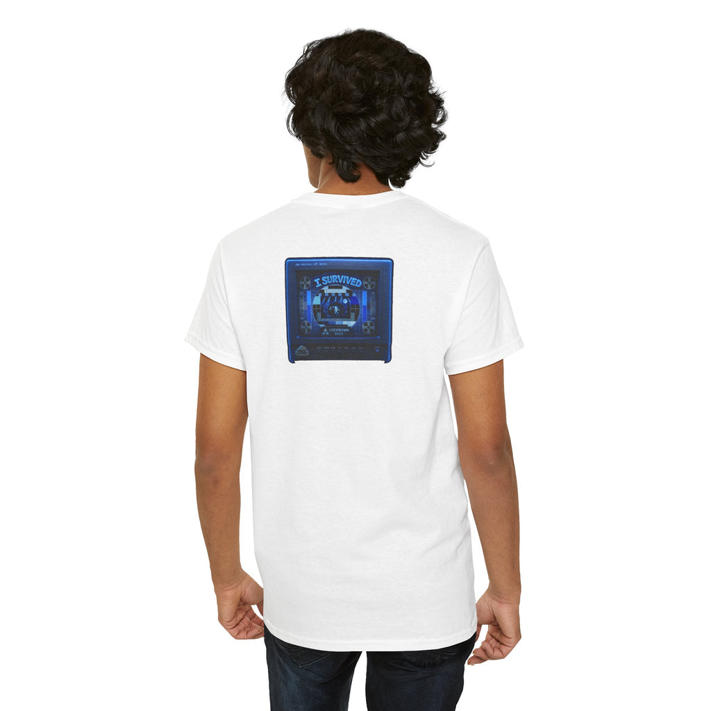 I Survived 2020 — "Please Stand By" Test Pattern Tee Lockdown Surveillance Edition Summer Exclusive Unisex Heavy Cotton Tee