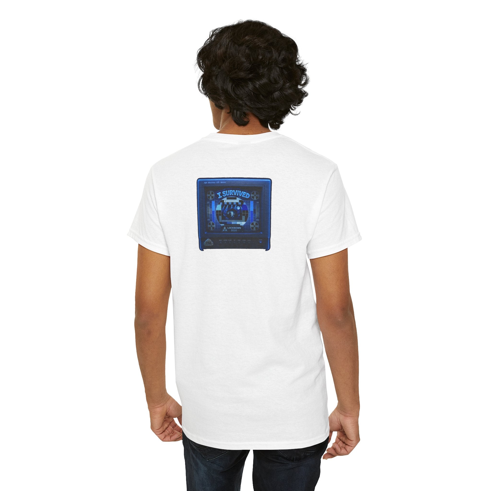I Survived 2020 — "Please Stand By" Test Pattern Tee Lockdown Surveillance Edition Summer Exclusive Unisex Heavy Cotton Tee