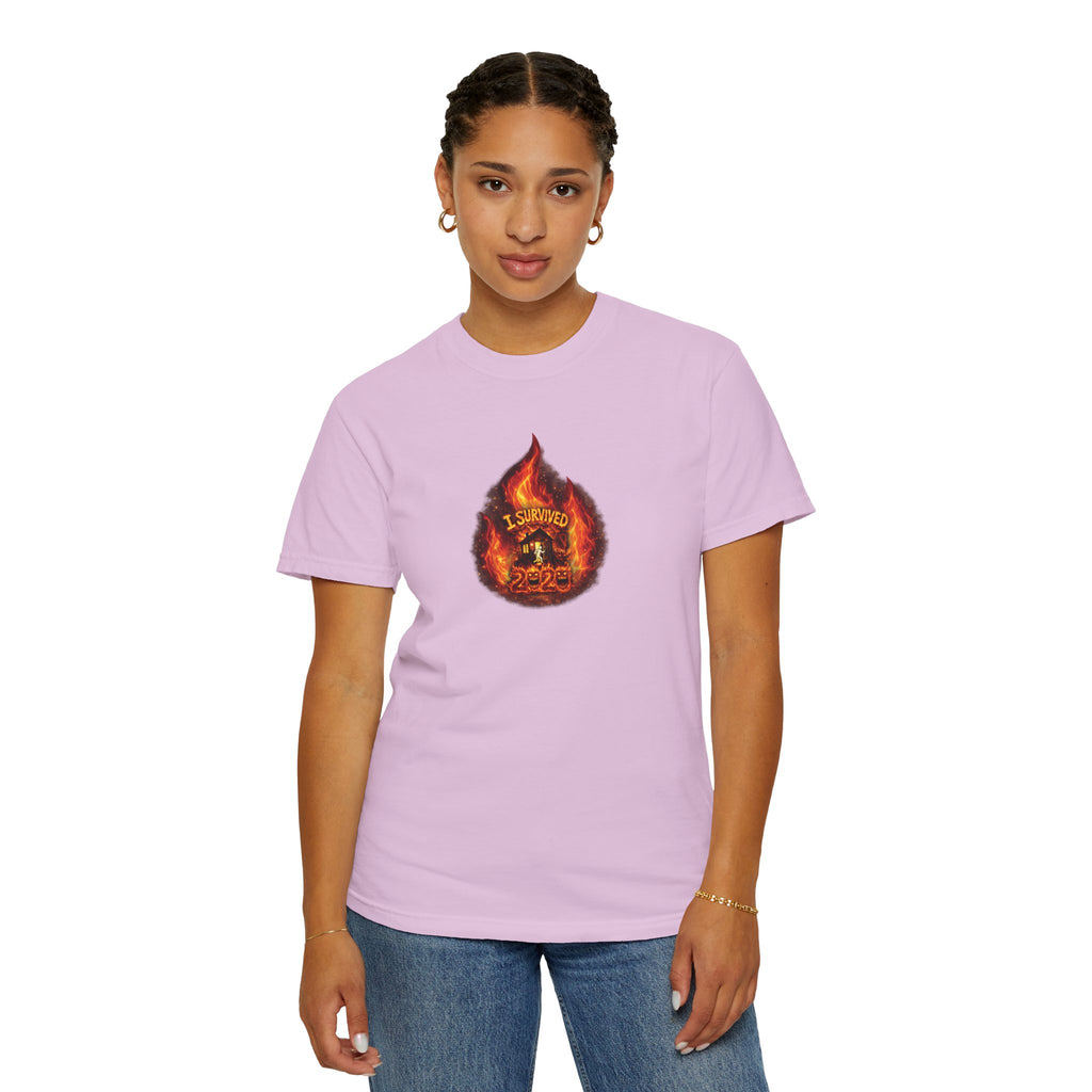 I Survived 2020 — WILDFIRES S2:E3: Director's Cut "The California Wildfires" Memorial Unisex Garment-Dyed T-shirt