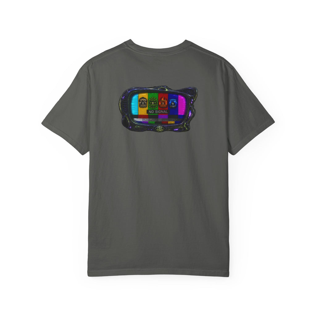 I Survived 2020 — "No Signal" Test Pattern Tee Alien Broadcast Finale Summer Premiere Unisex Garment-Dyed T-shirt