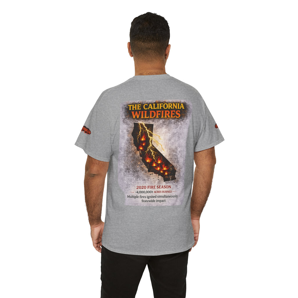 I Survived 2020 — Director's Cut S2:E3 "The California Wildfires" | Wildfire Edition Memorial Unisex Heavy Cotton Tee (SPECIAL EDITION)
