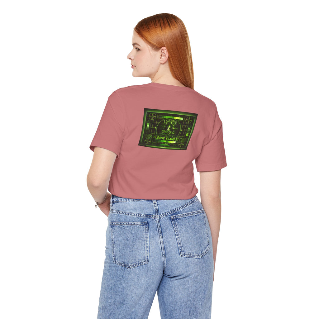 I Survived 2020 — "Please Stand By" Test Pattern Toxic Signal Tee Summer Premiere Unisex Jersey Short Sleeve Tee