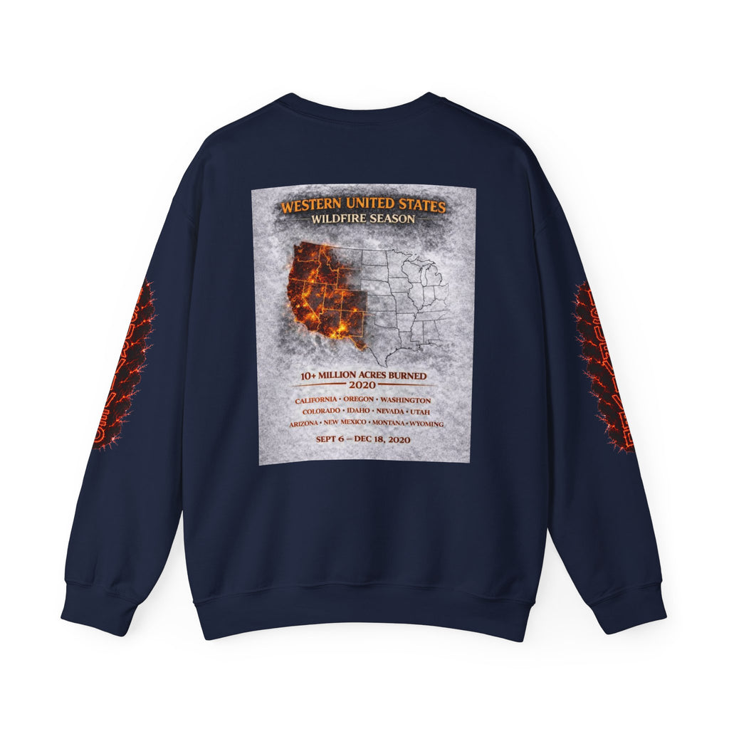 I Survived 2020 — Director's Cut S2:E4 "Western U.S. Wildfire Season" | Mid-Season Finale Pt. 1 | Wildfire Edition Memorial Unisex Heavy Blend™ Crewneck Sweatshirt