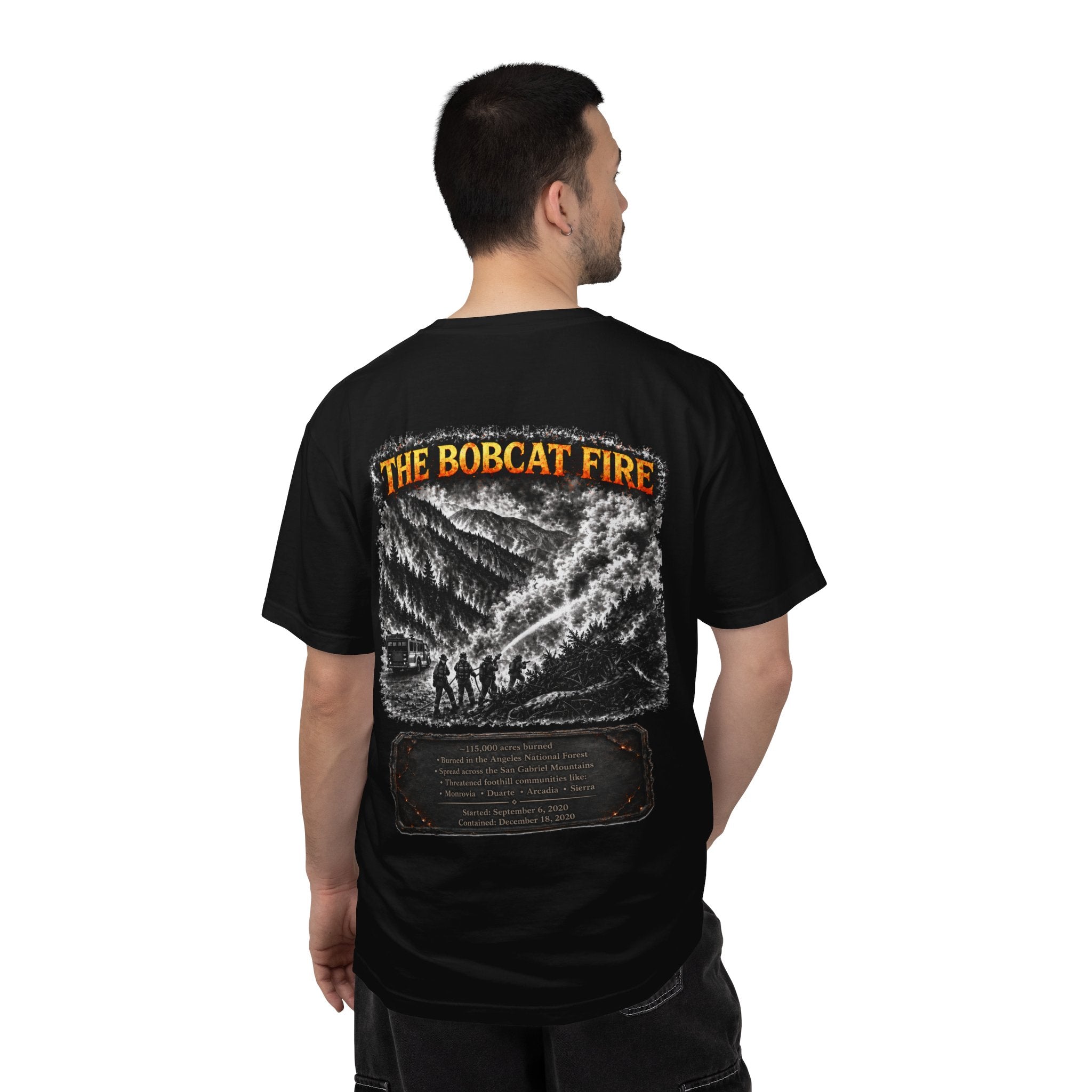 I Survived 2020 — Director's Cut S2:E2 "The Bobcat Fire" | Wildfire Edition Memorial Unisex Garment-Dyed T-shirt