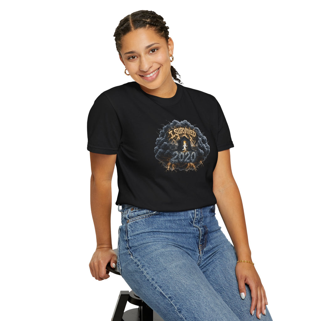 I Survived 2020 — Original PILOT Design: Director's Cut Unisex Garment-Dyed T-shirt