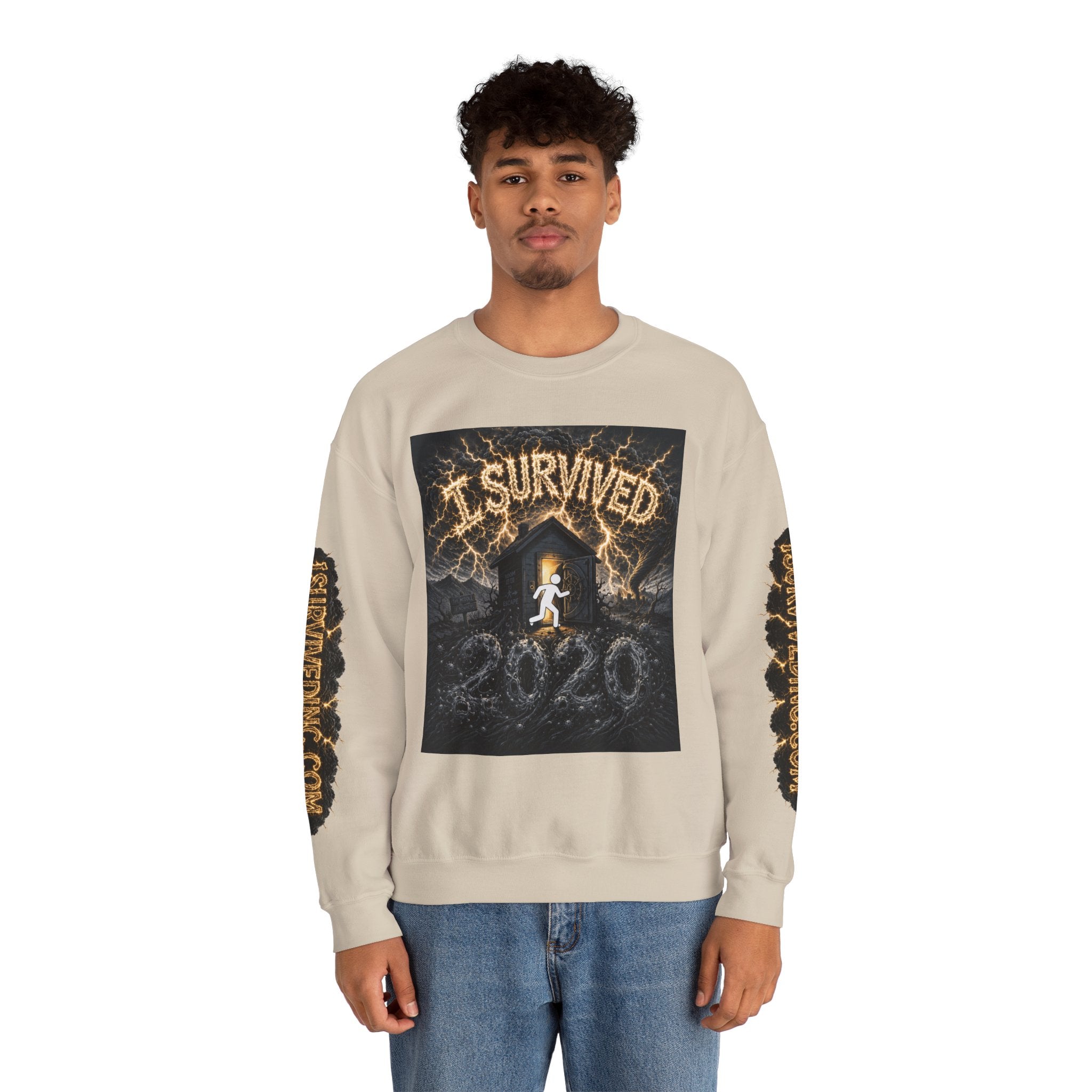 I Survived 2020 — Original PILOT Design: Special Edition Unisex Heavy Blend™ Crewneck Sweatshirt
