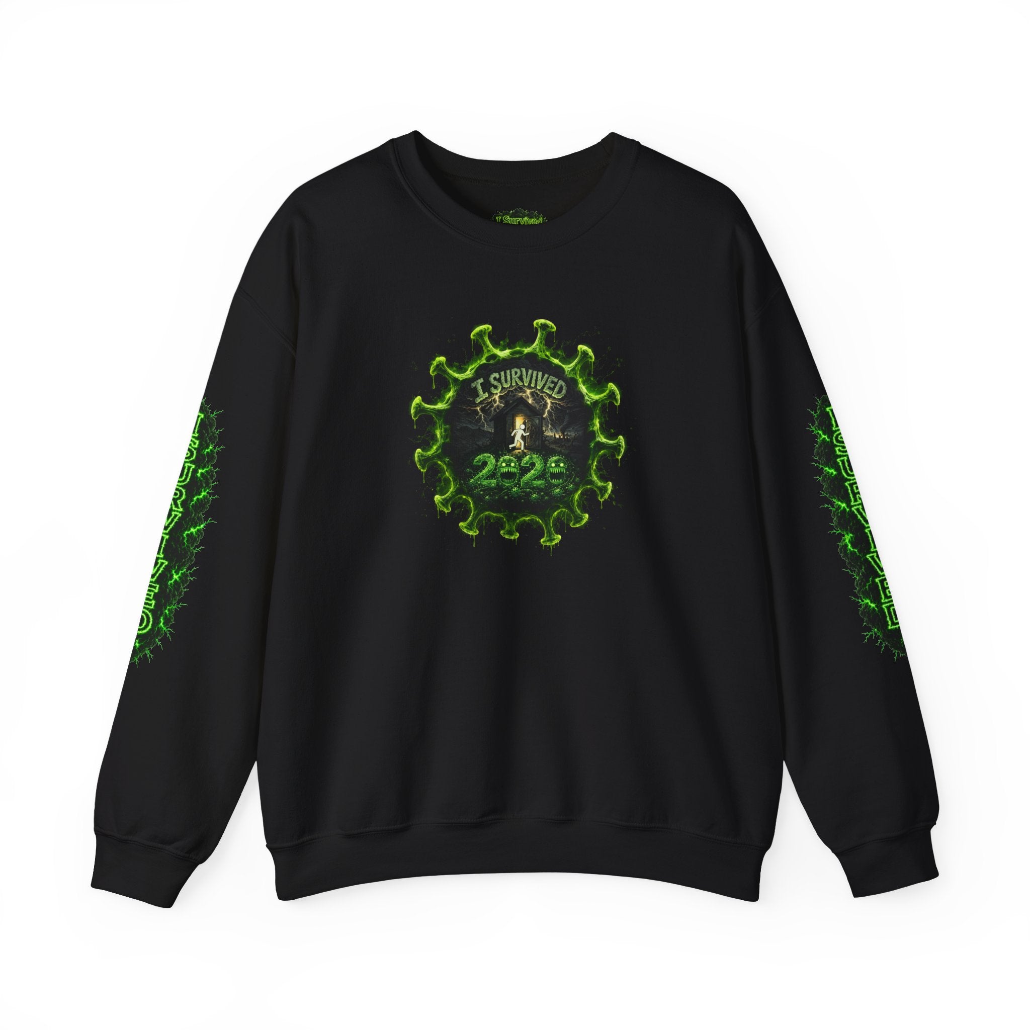 I Survived 2020 — PANDEMIC S1:E4: Director's Cut "Mask Madness" Unisex Heavy Blend™ Crewneck Sweatshirt