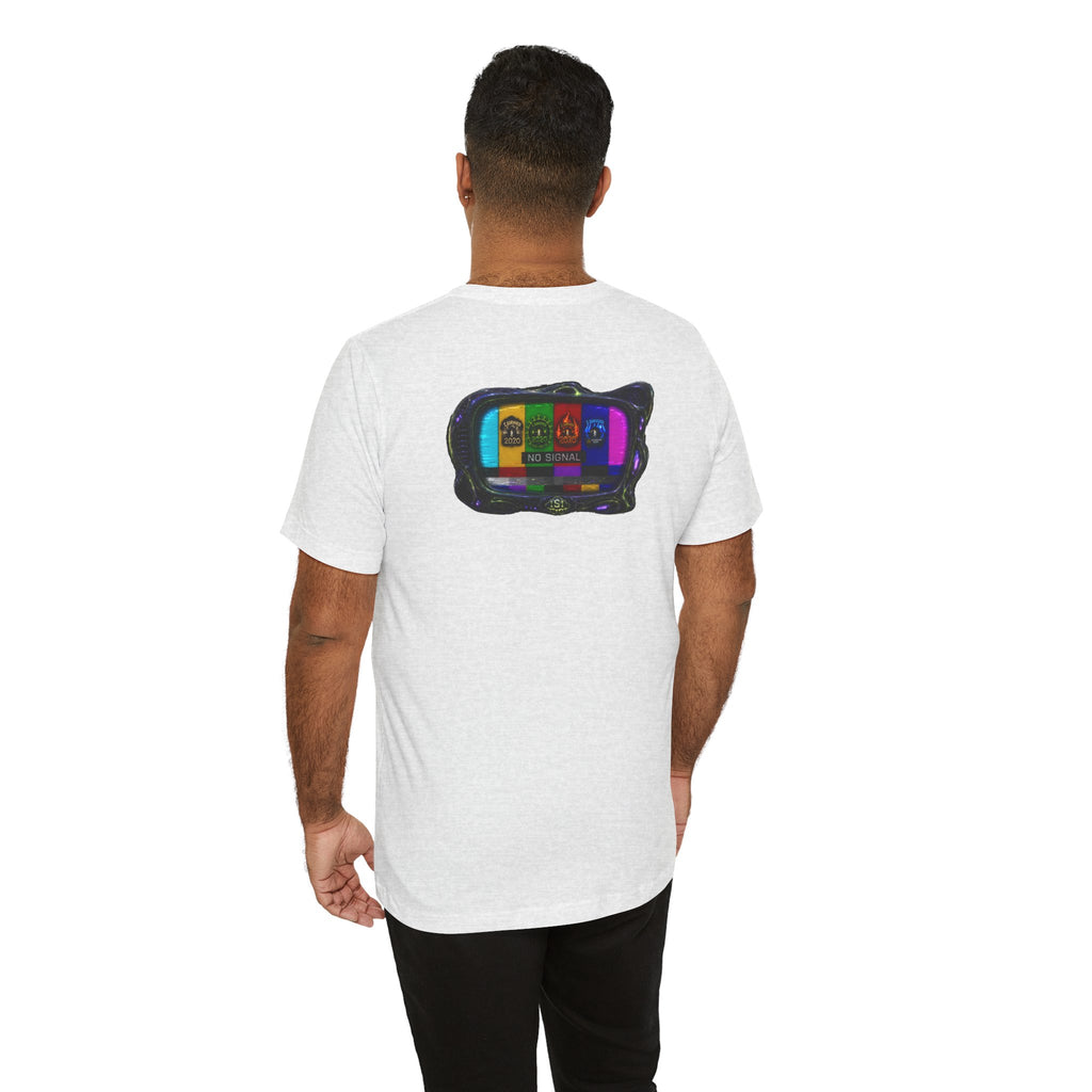 I Survived 2020 — "No Signal" Test Pattern Tee Alien Broadcast Finale Summer Premiere Unisex Jersey Short Sleeve Tee