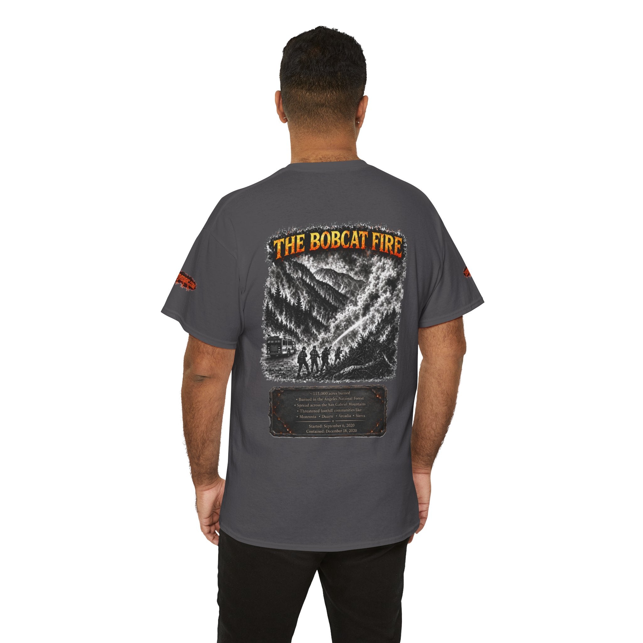 I Survived 2020 — WILDFIRES S2:E2: Special Edition "The Bobcat Fire" Memorial Unisex Heavy Cotton Tee