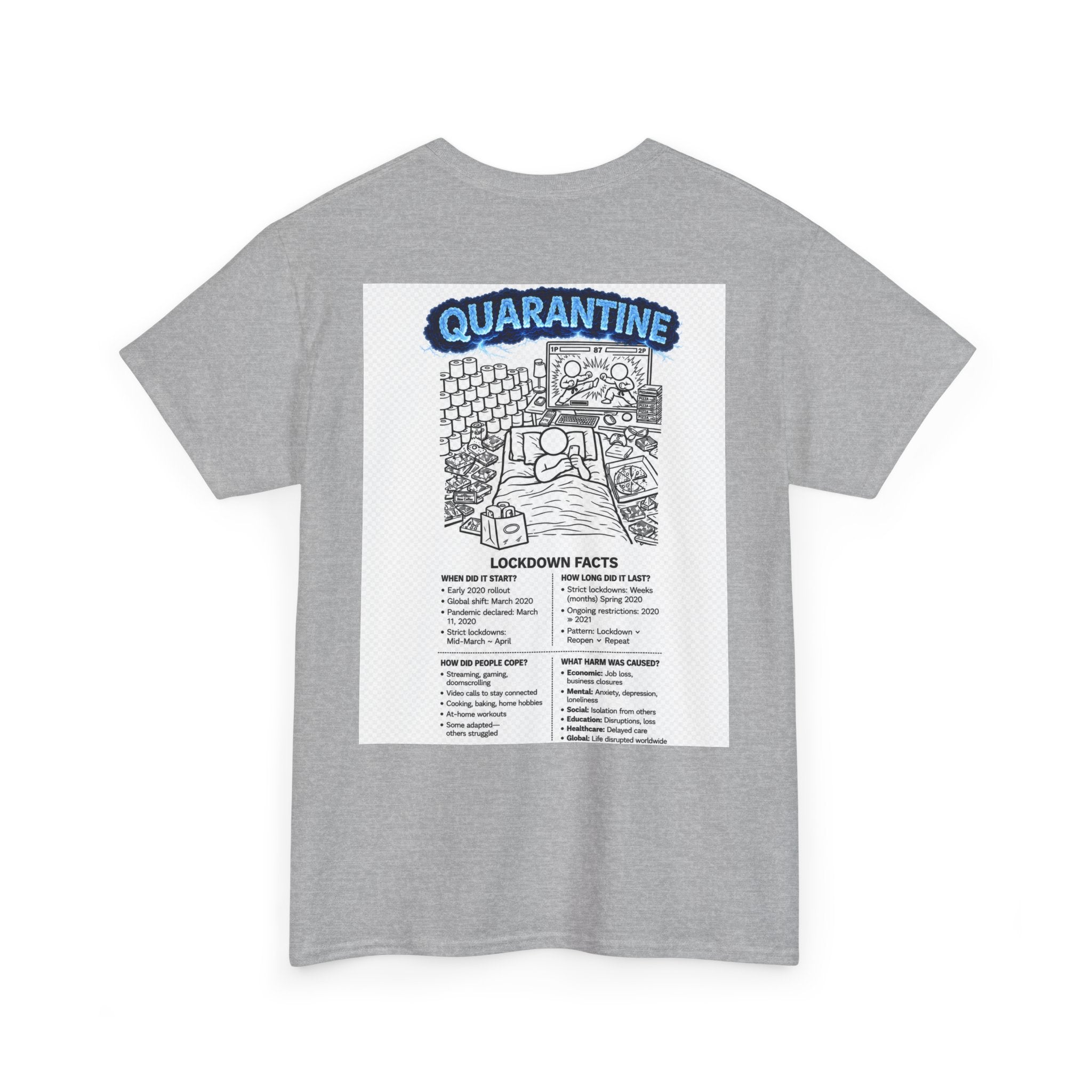 I Survived 2020 — S3:E1 "Quarantine" | Lockdown Edition Documentary Unisex Heavy Cotton Tee