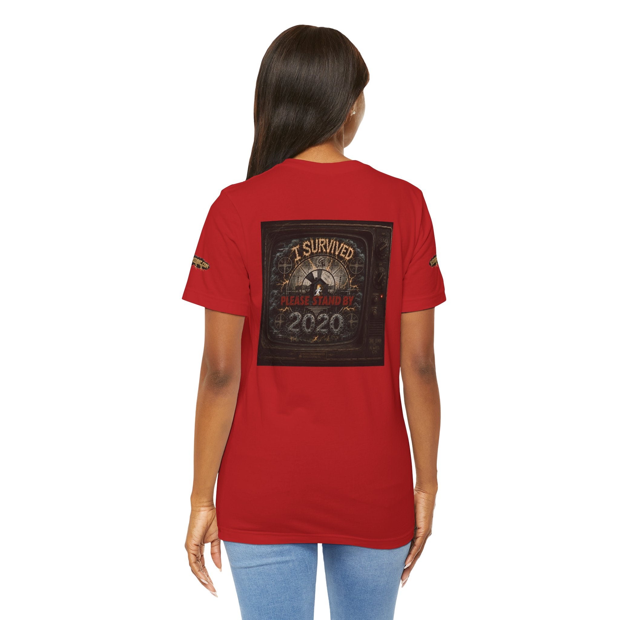 I Survived 2020 — "Please Stand By" Test Pattern Tee Special Edition Summer Premier Unisex Jersey Short Sleeve Tee